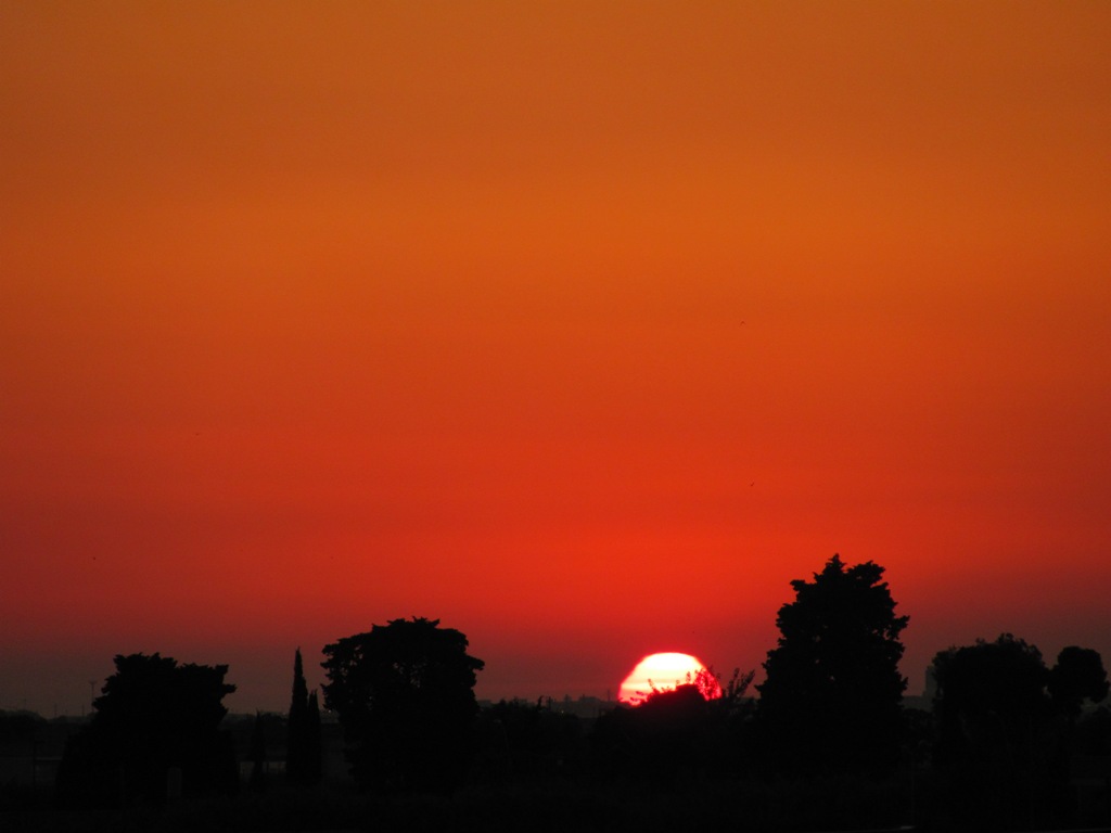 Tramonto visto da casa mia