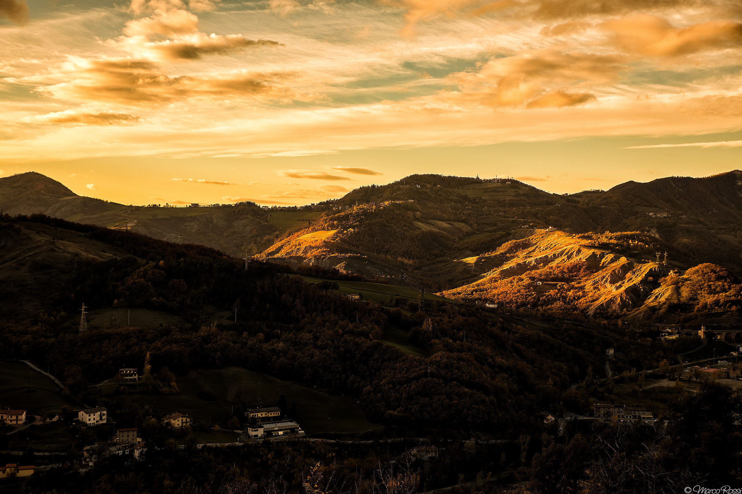 Appennino A1 tramonto