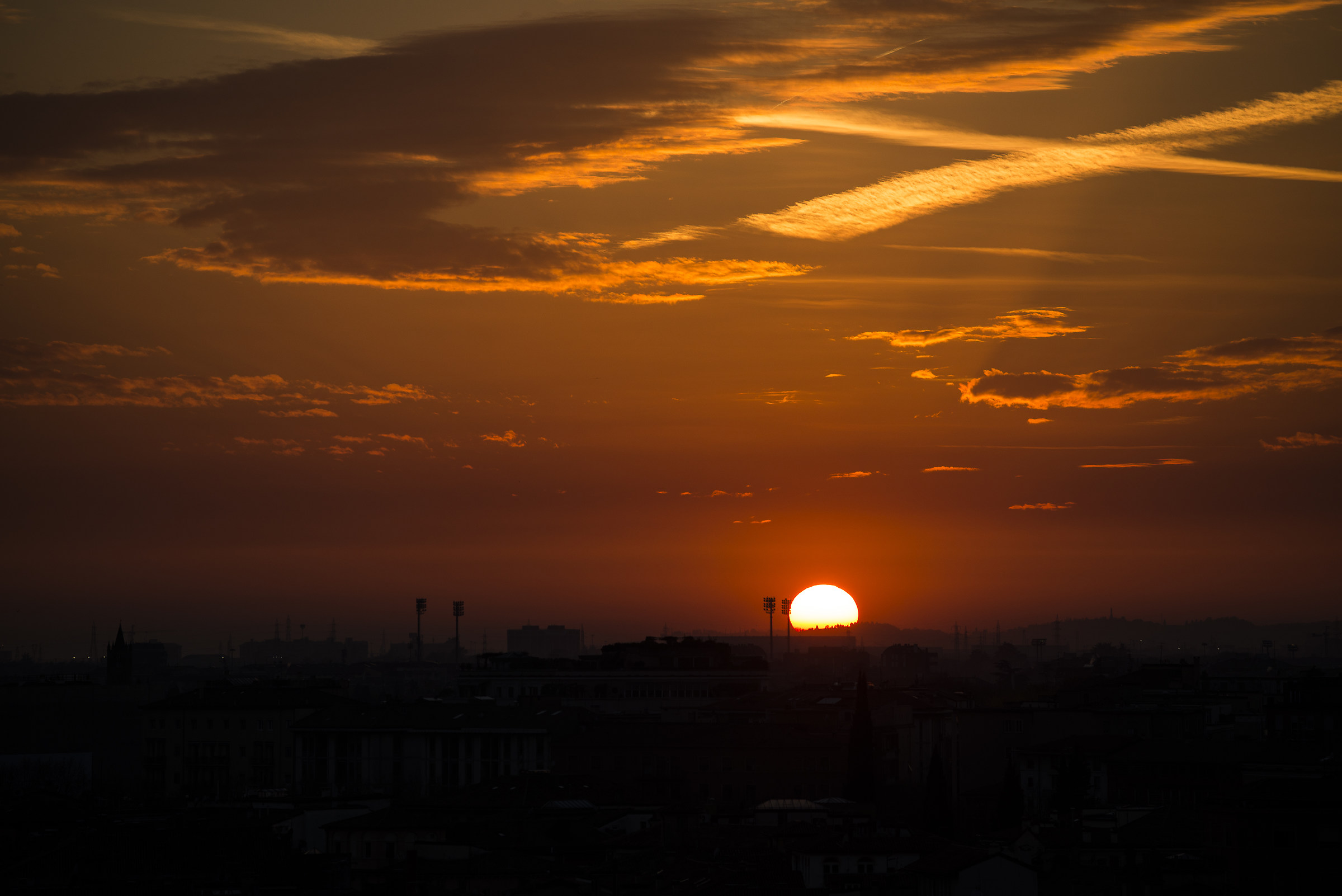 sunset at sunset by castel san pietro