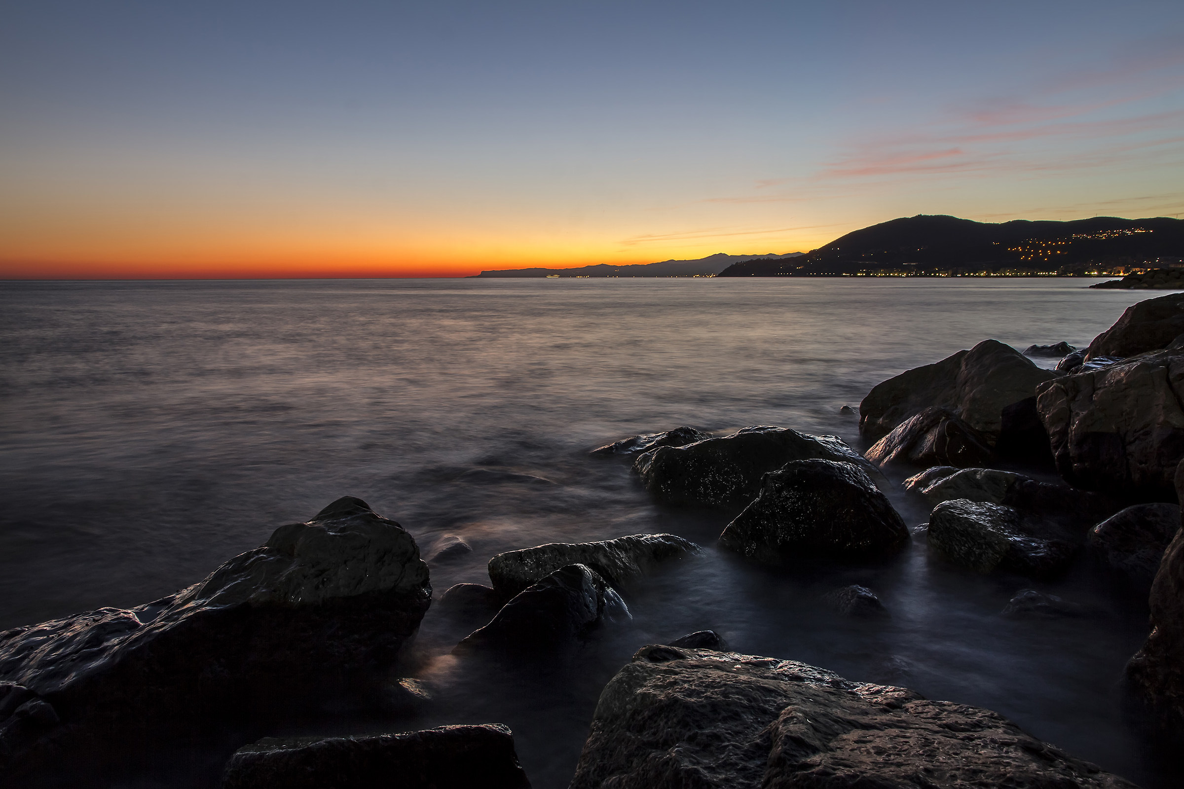 Tramonto sul mare di Cogoleto