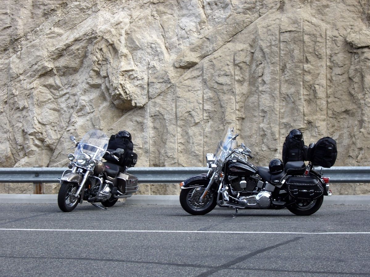 Mitiche Harley sulle strade Usa