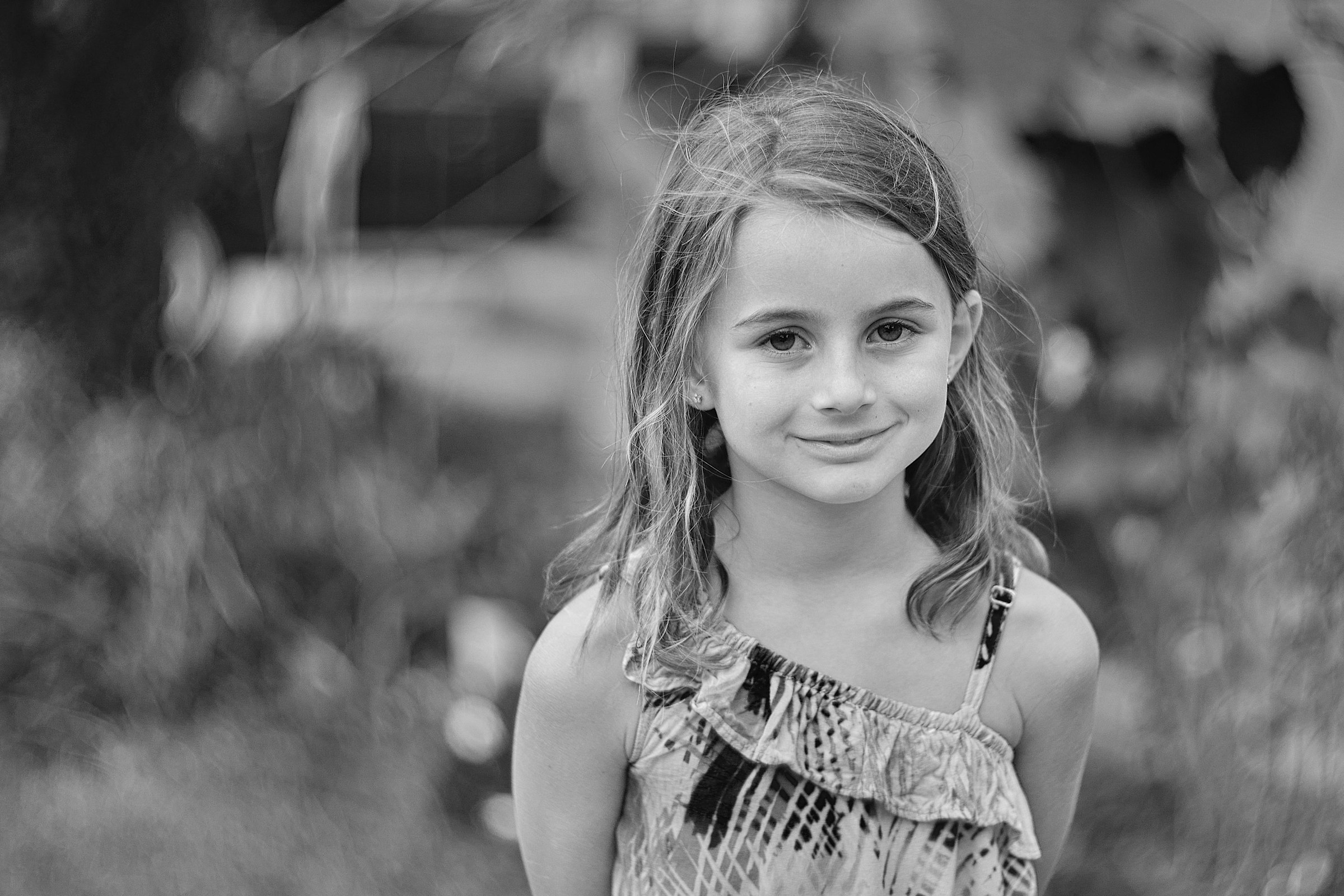 Black and white smile