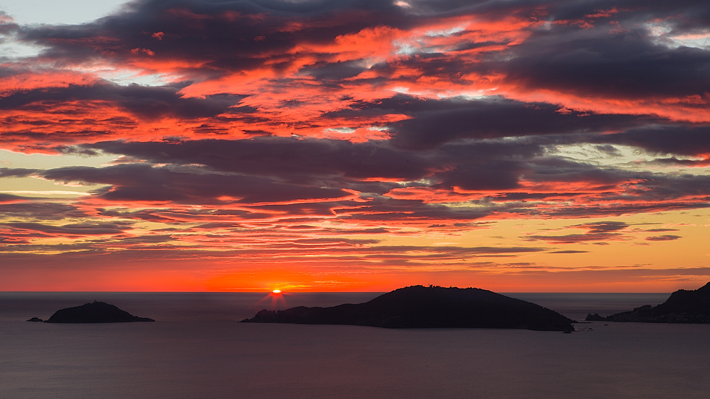Sunset over the gulf