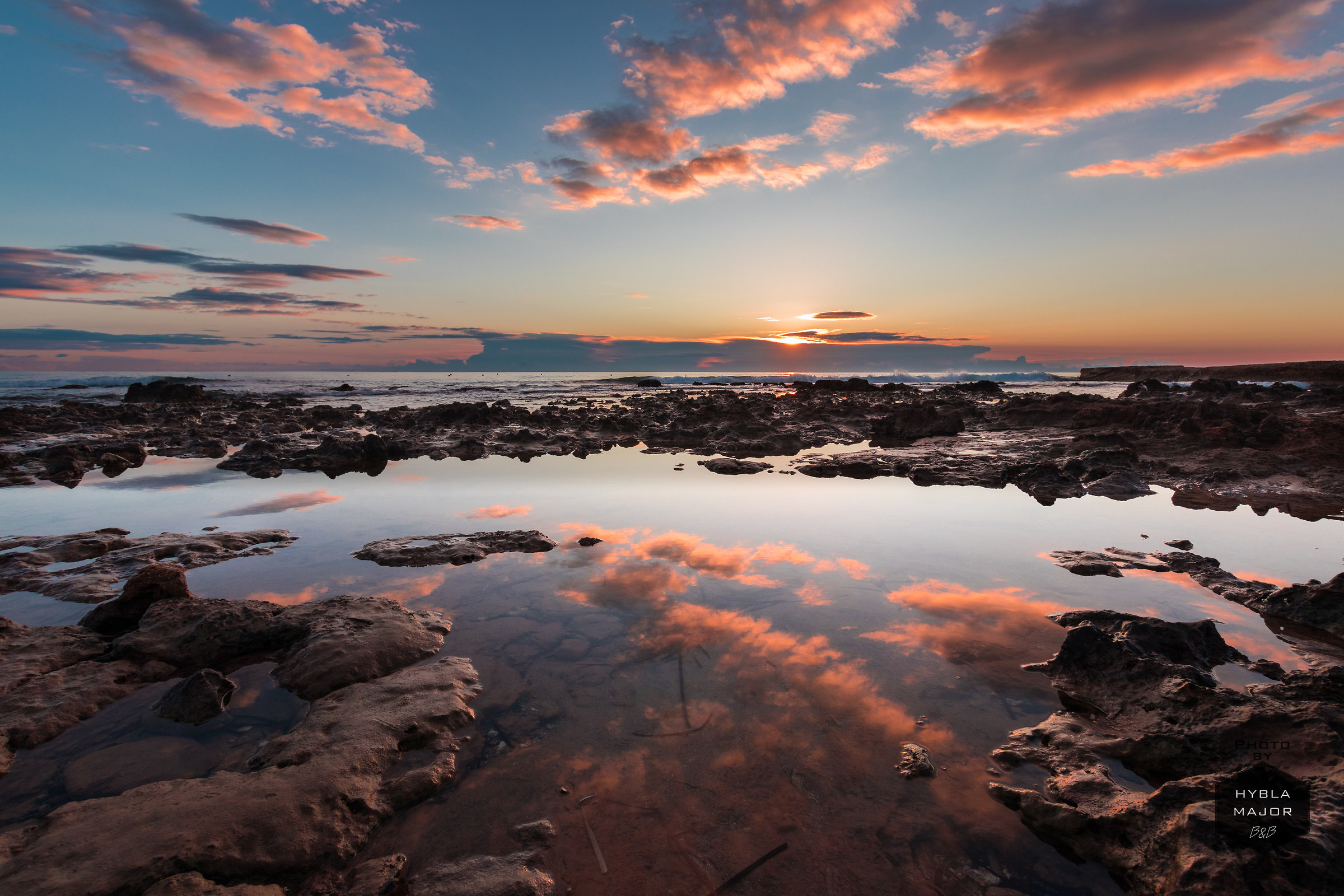 Reflections on the rocks