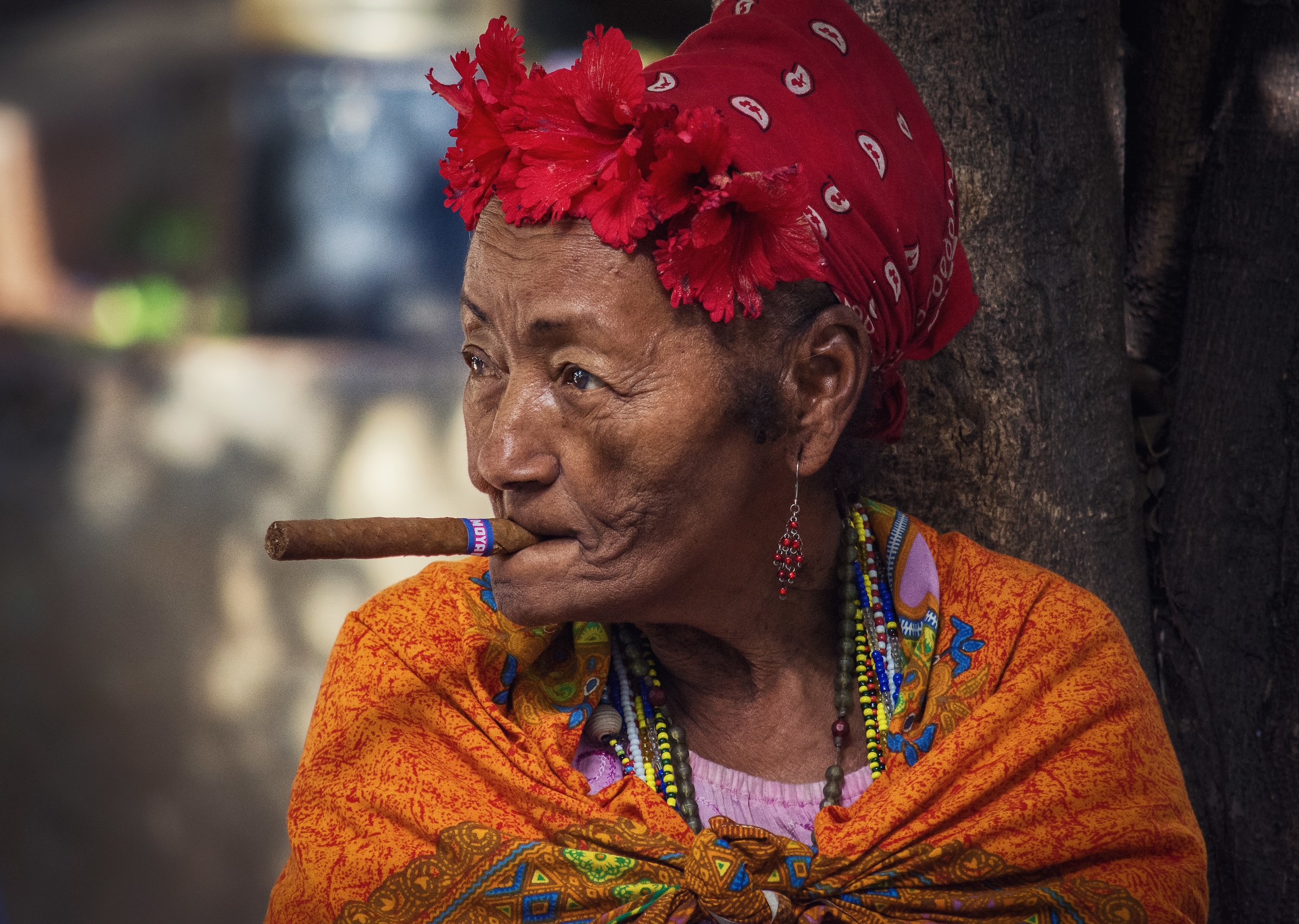 Ancient cuban woman