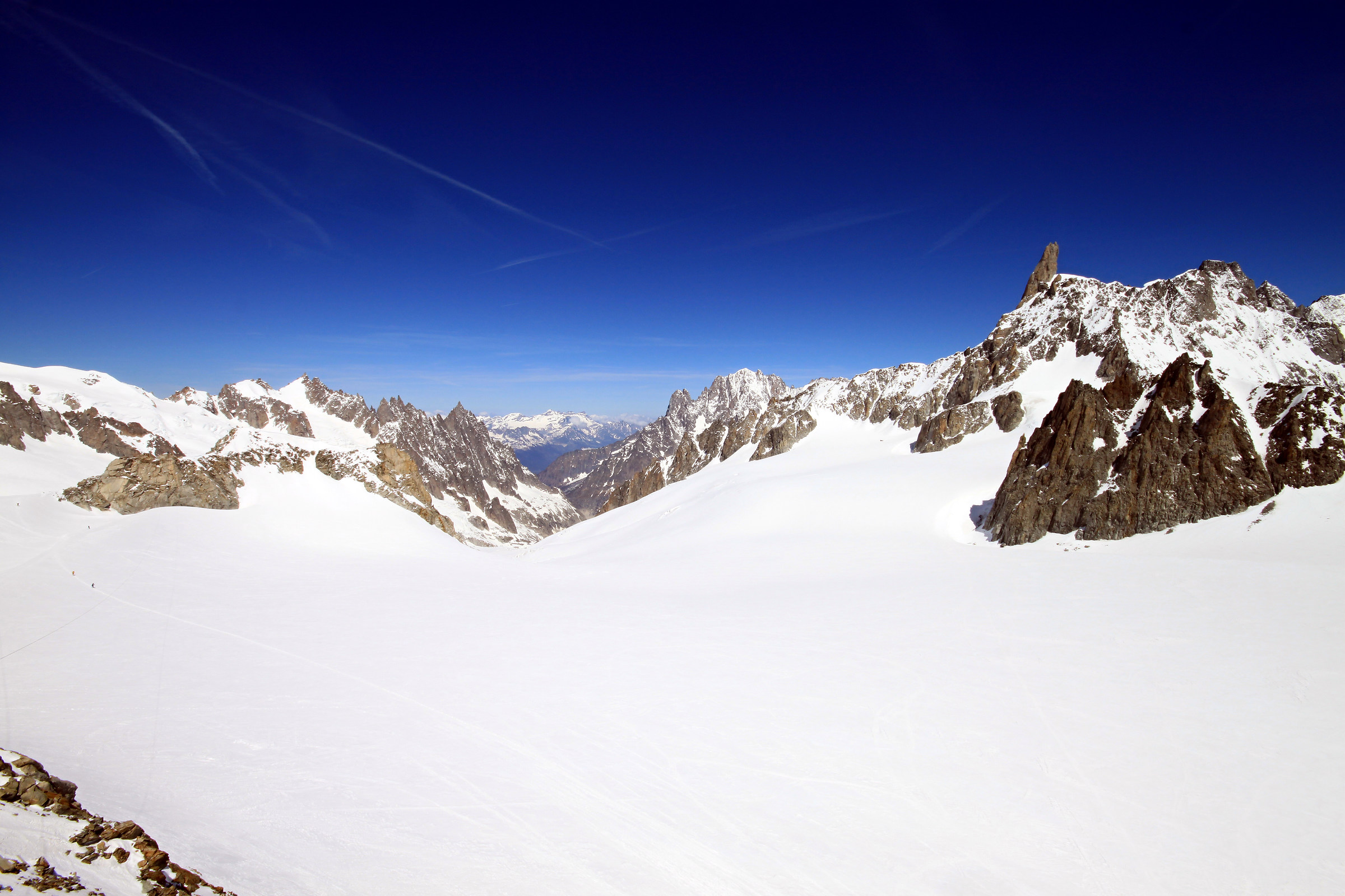 Veduta dal Monte Bianco