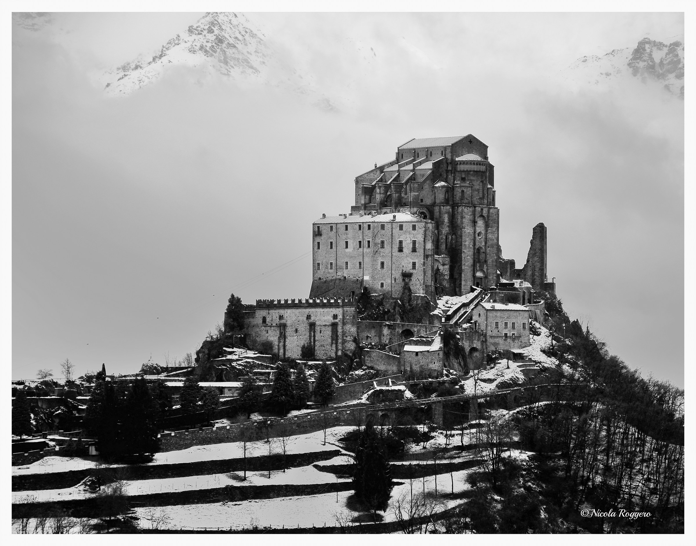 Sacra di San Michele over the clouds © Nicola Roggero
