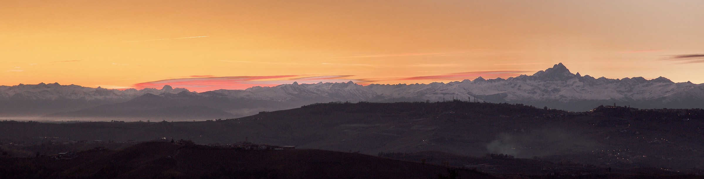 dal balcone, la sera