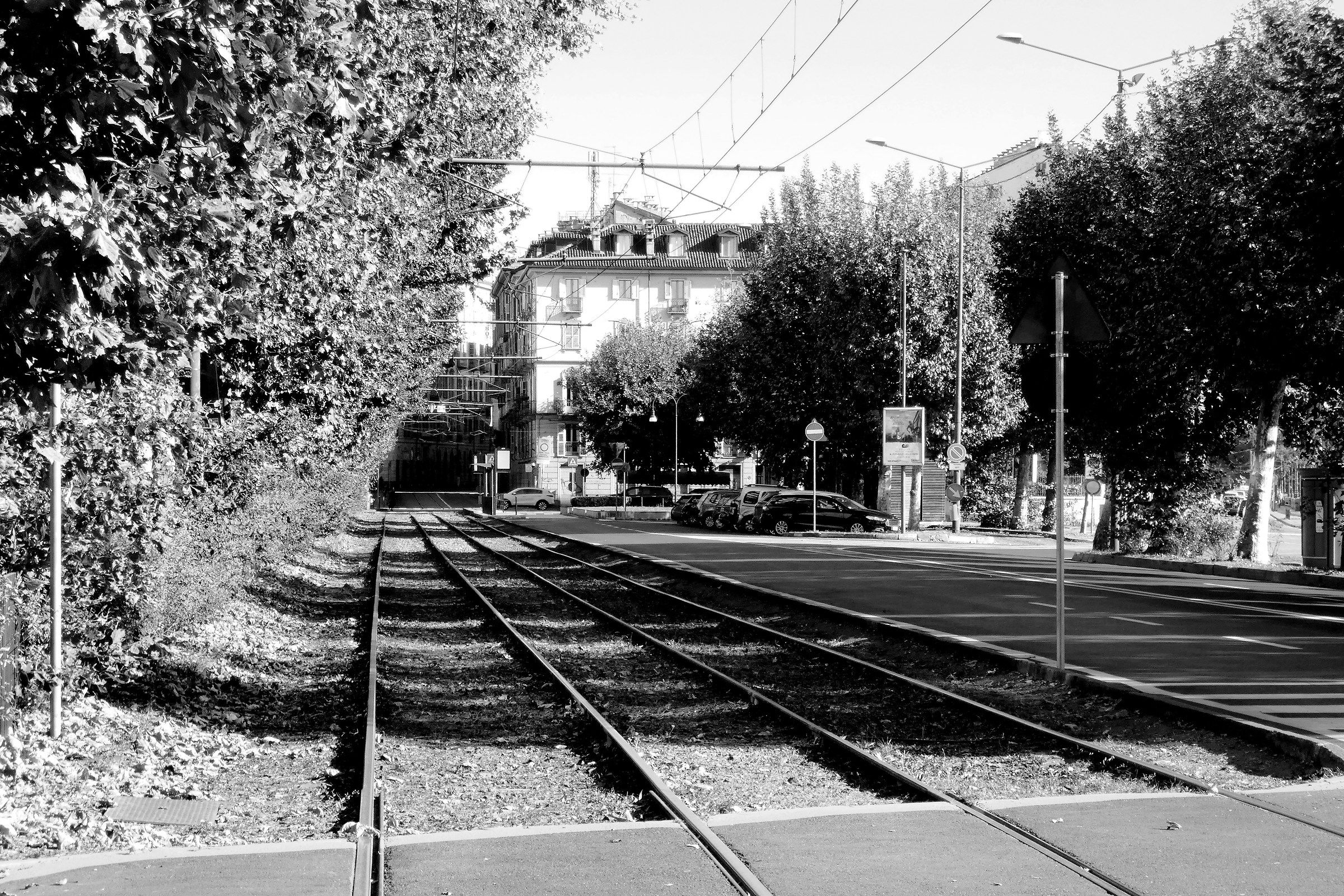 Shadows on the rails