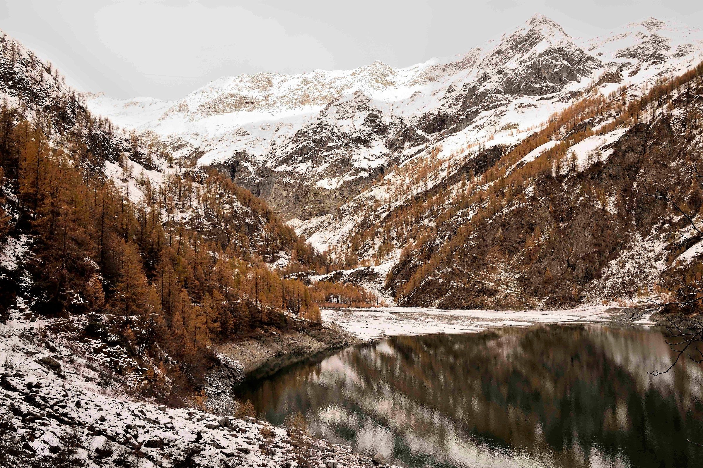 the end of Lake Cheggio