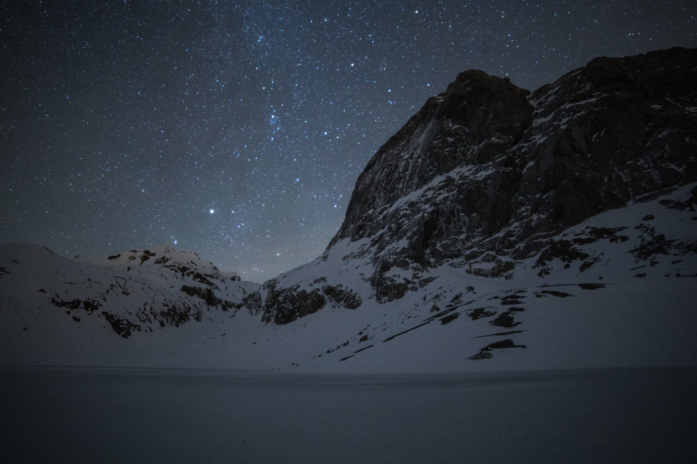 Notturna al lago Volaia