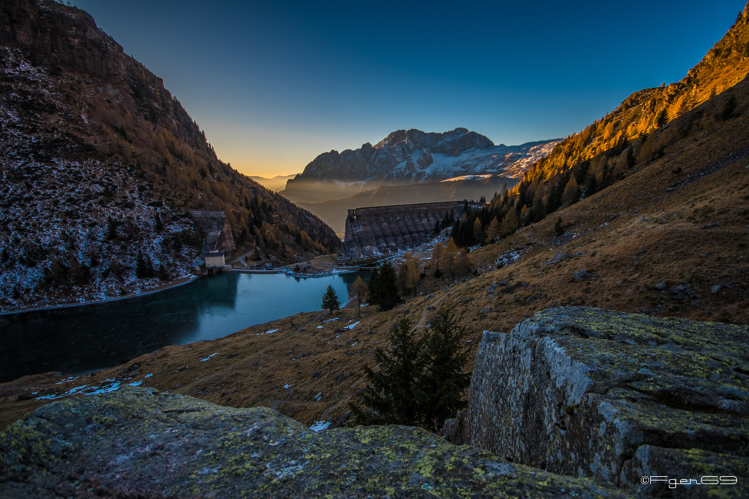 Alba sul massiccio della Presolana