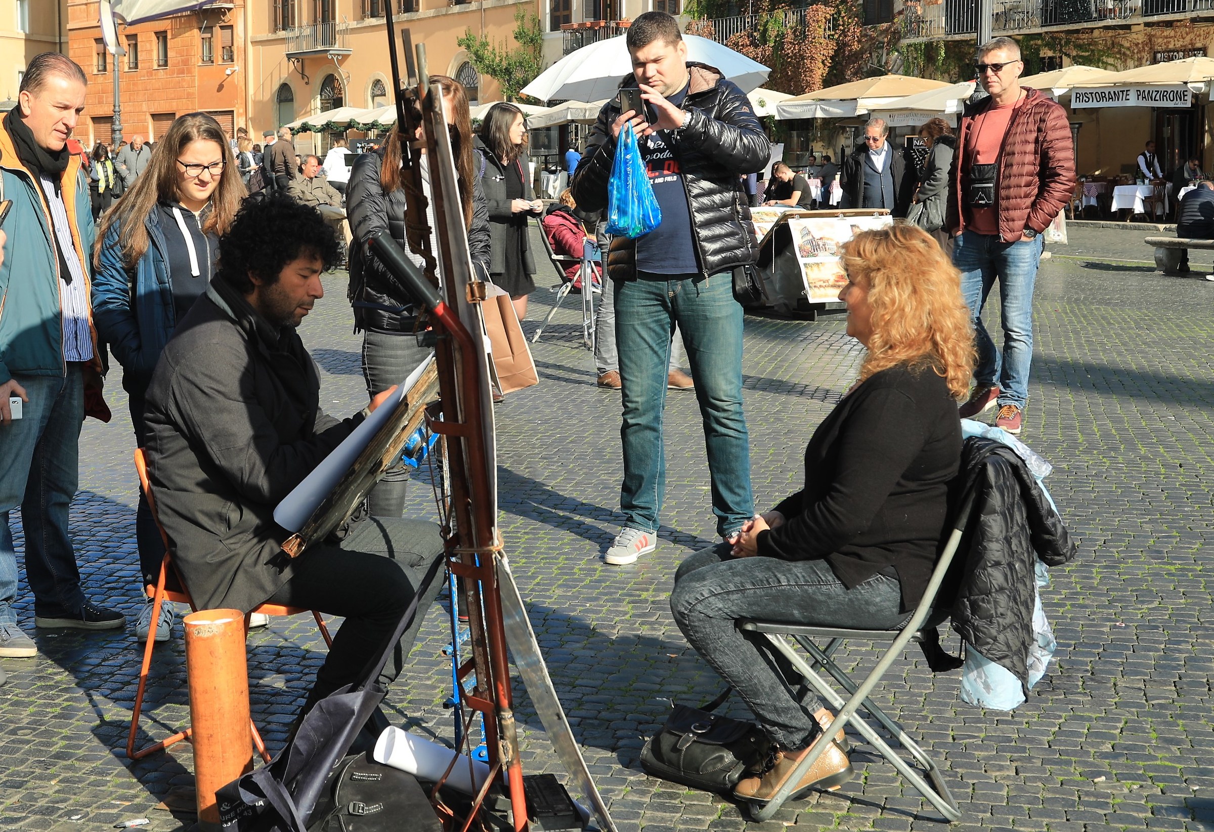 piazza navona street artists