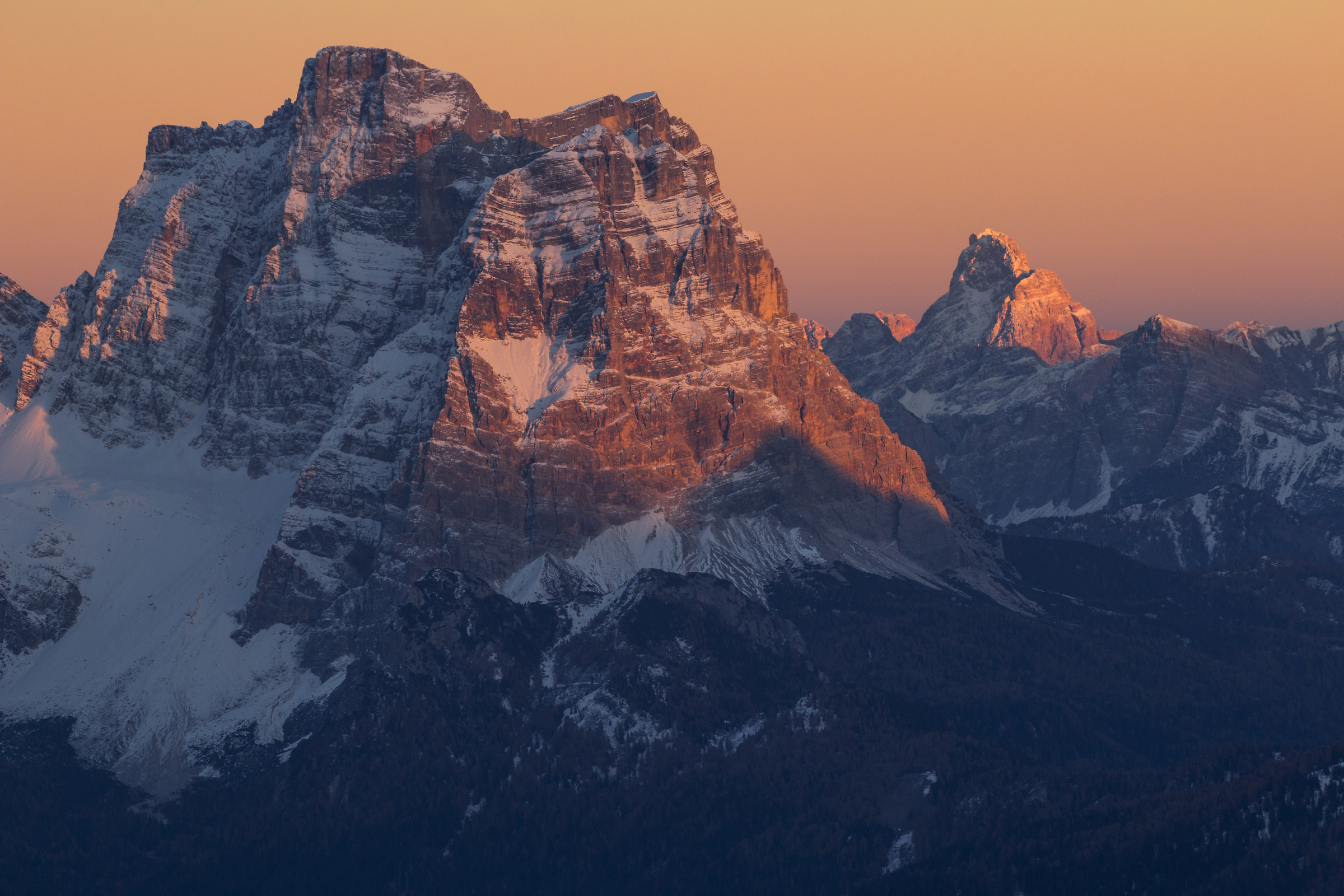 Pelmo e Duranno al tramonto