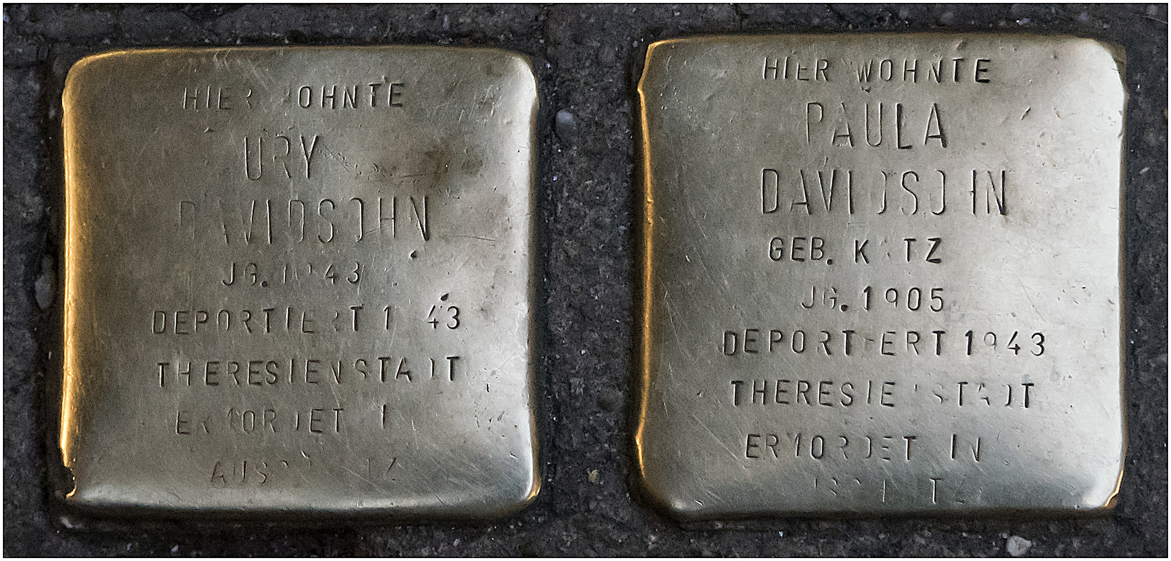 the stolpersteine ??- stumble into memory