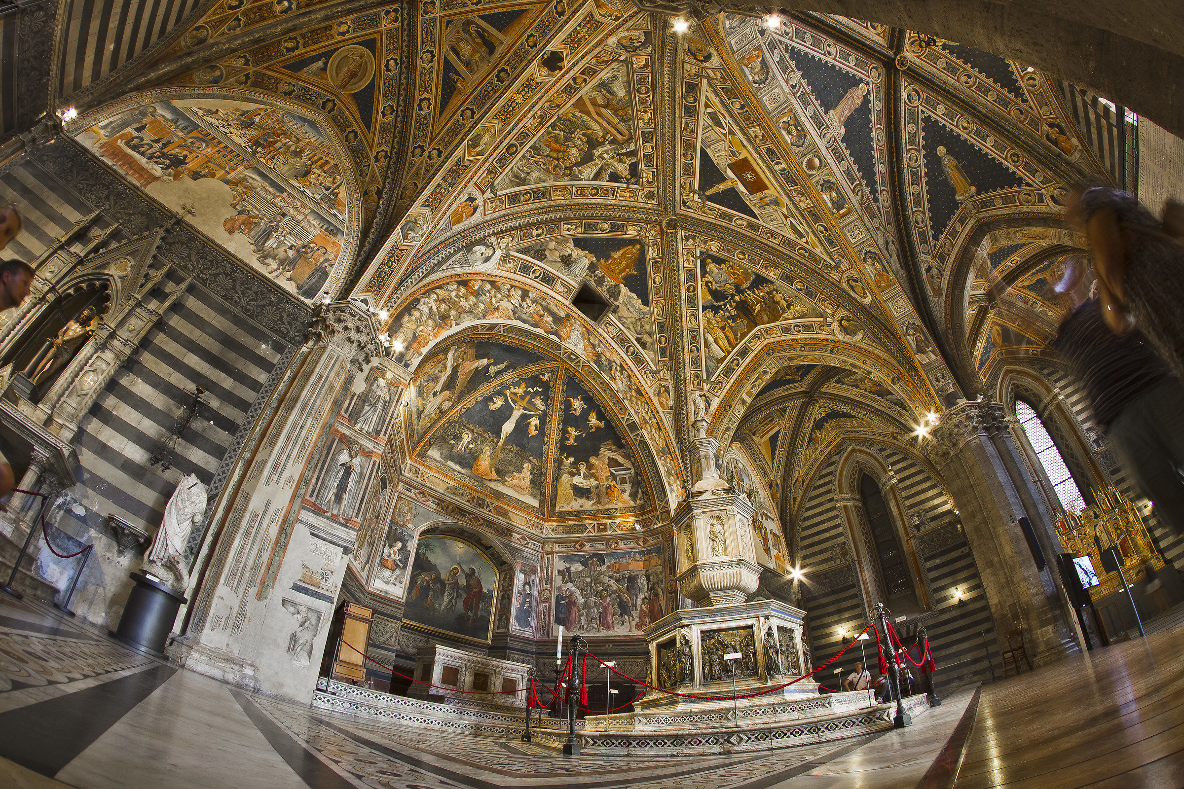 Cripta con battistero,Duomo di Siena
