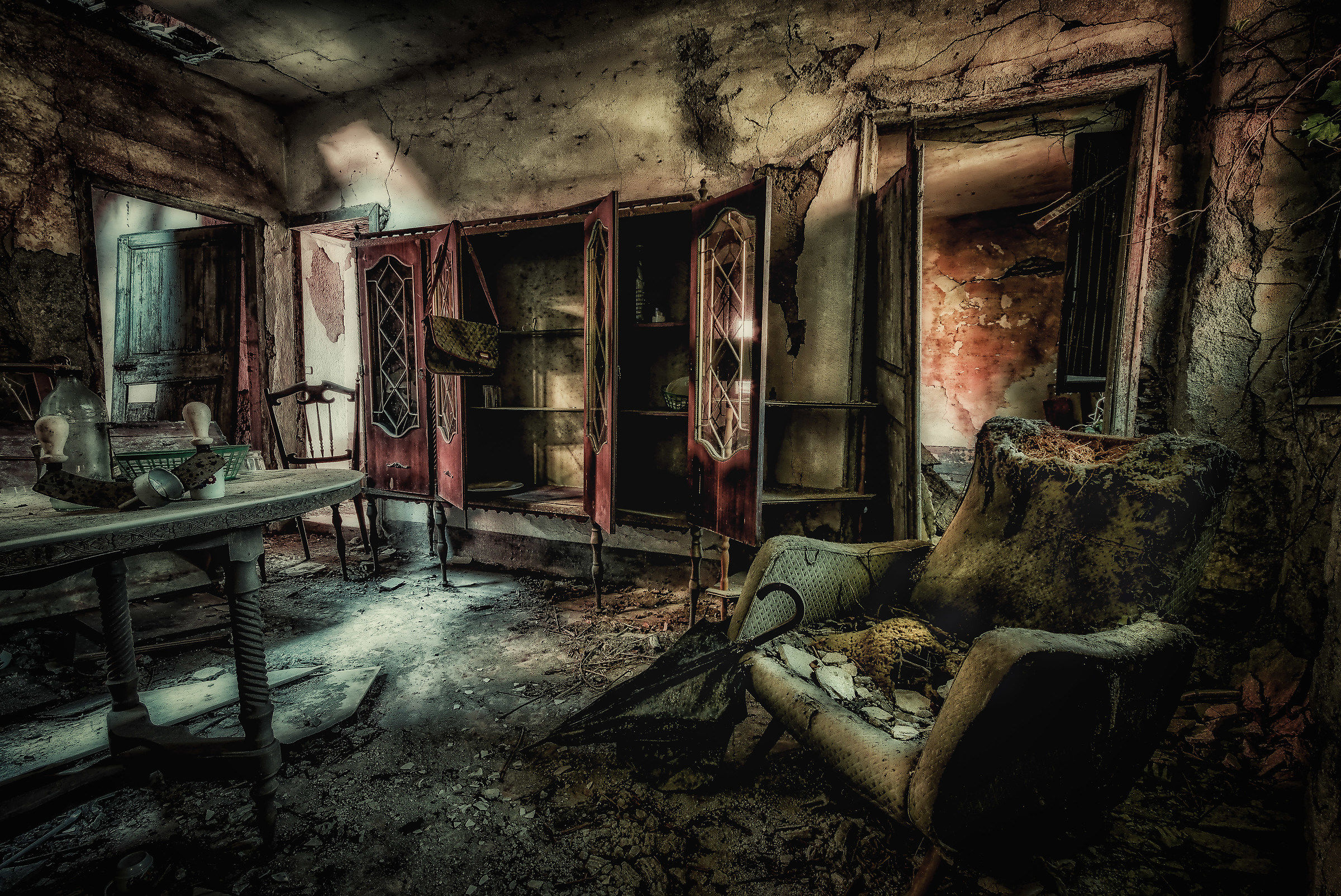 F.'s ghost village ... what's left