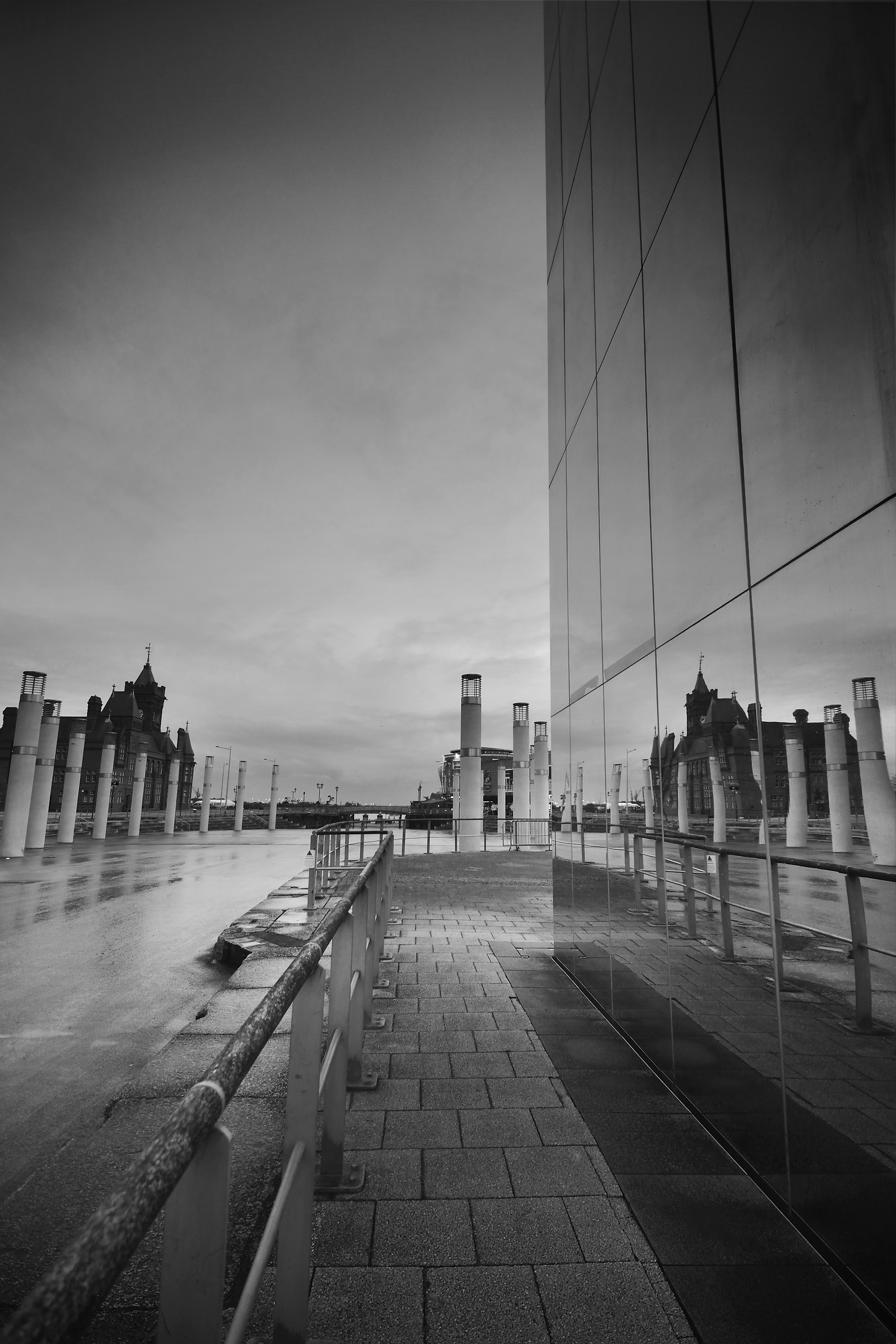 Un bianco e nero urbano senza titolo