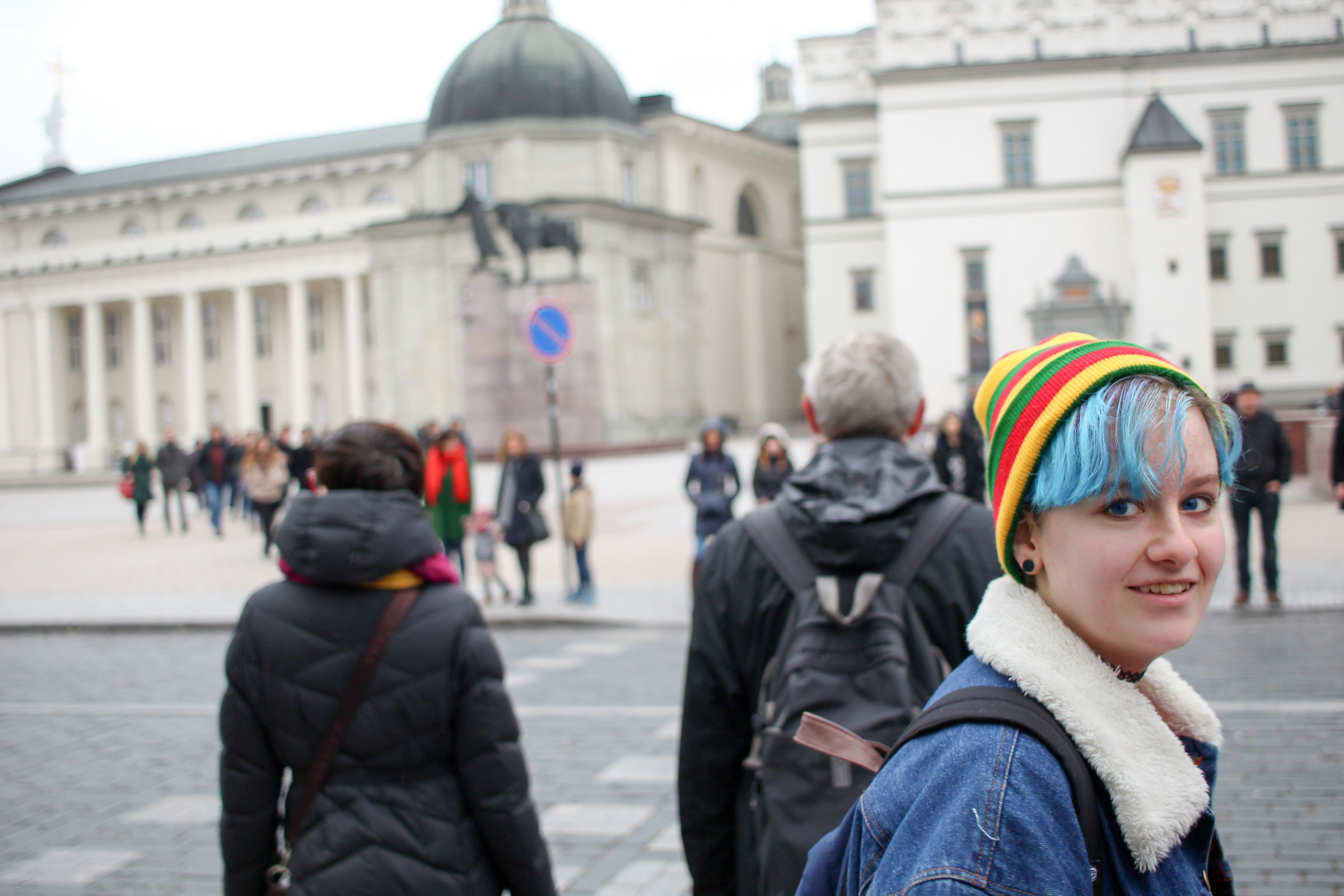 Lithuanian girl with colored hat