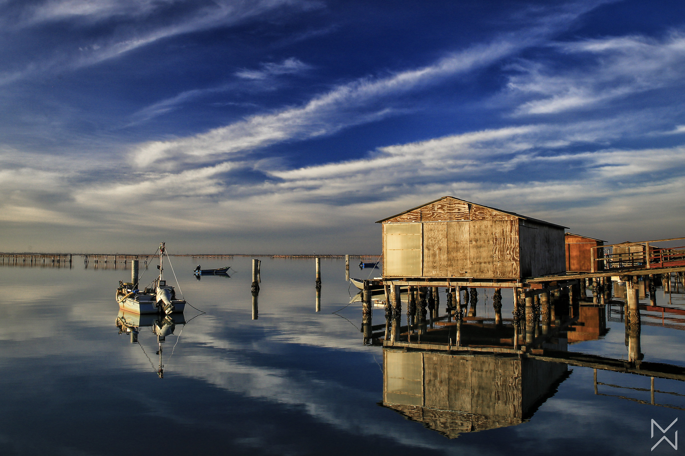 sempre il delta del pò con i colori invernali