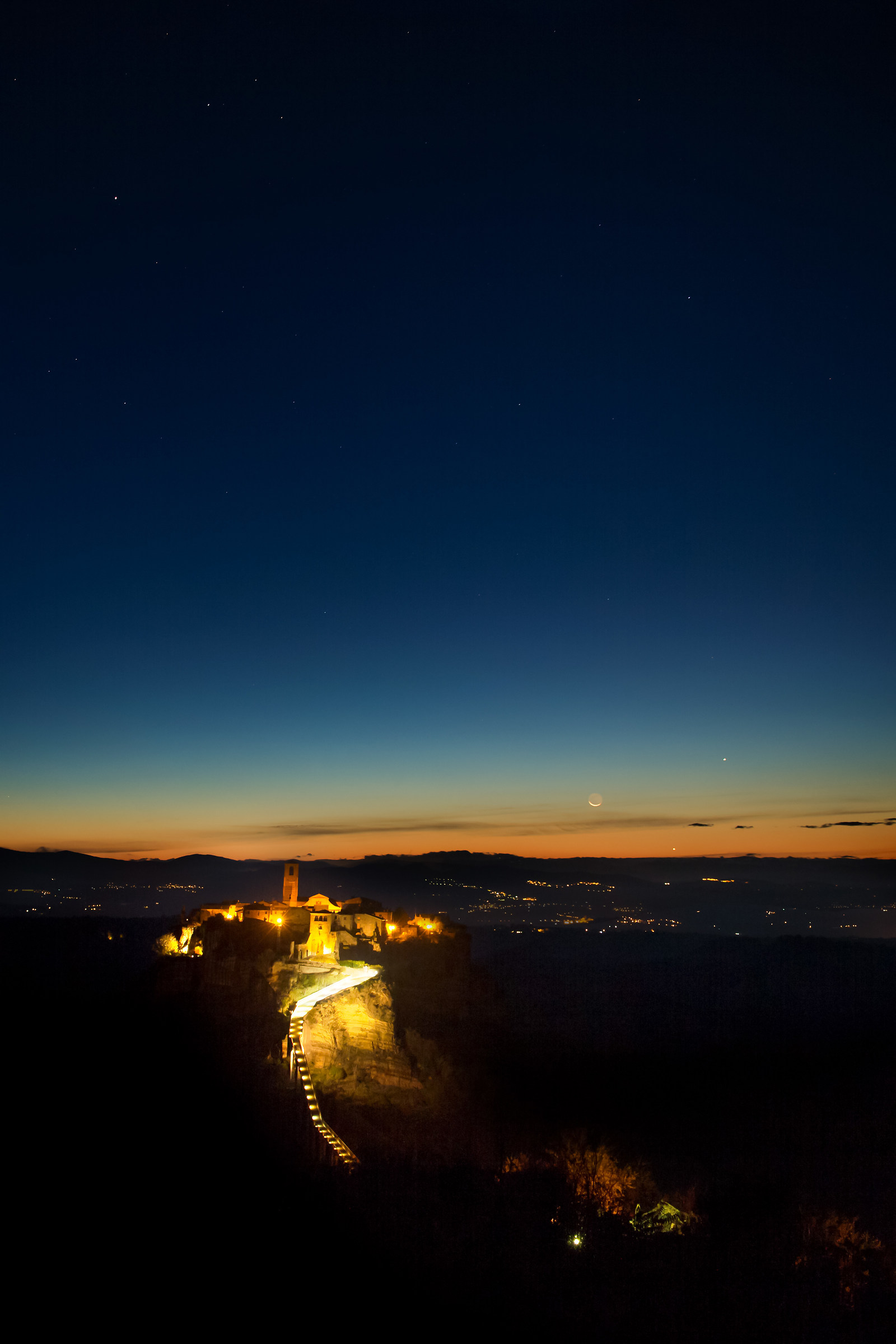 Moon conjunction Venus and Jupiter