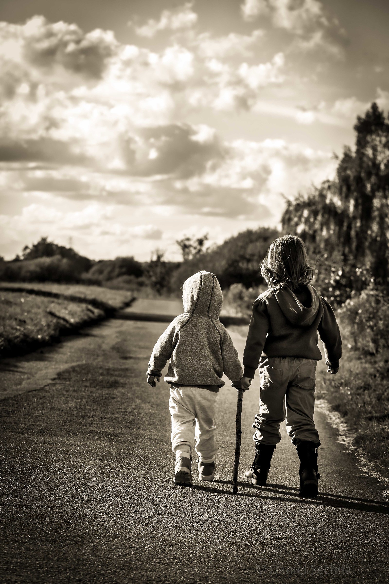 at the begining of the road