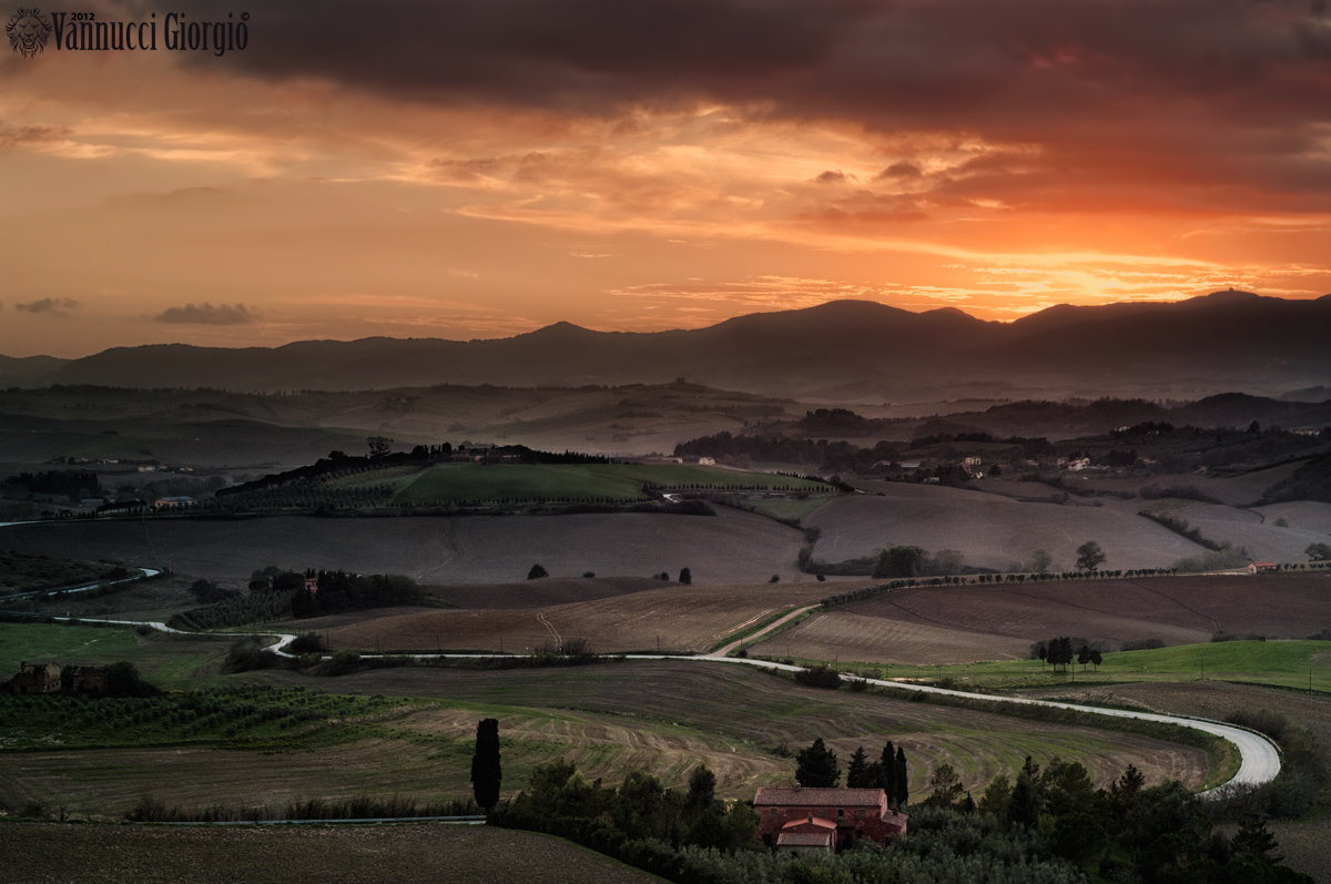 Sunset view from Sant'Ermo