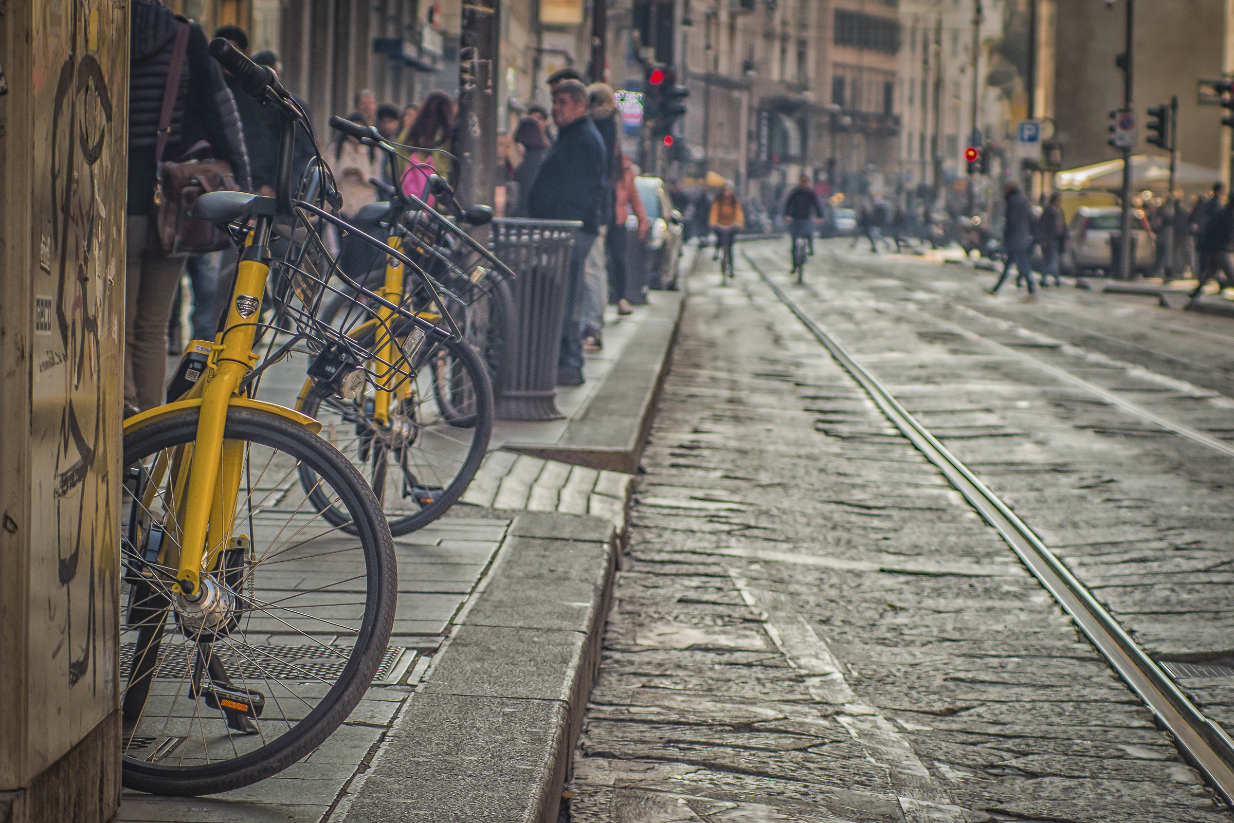 Street for vintage Milan