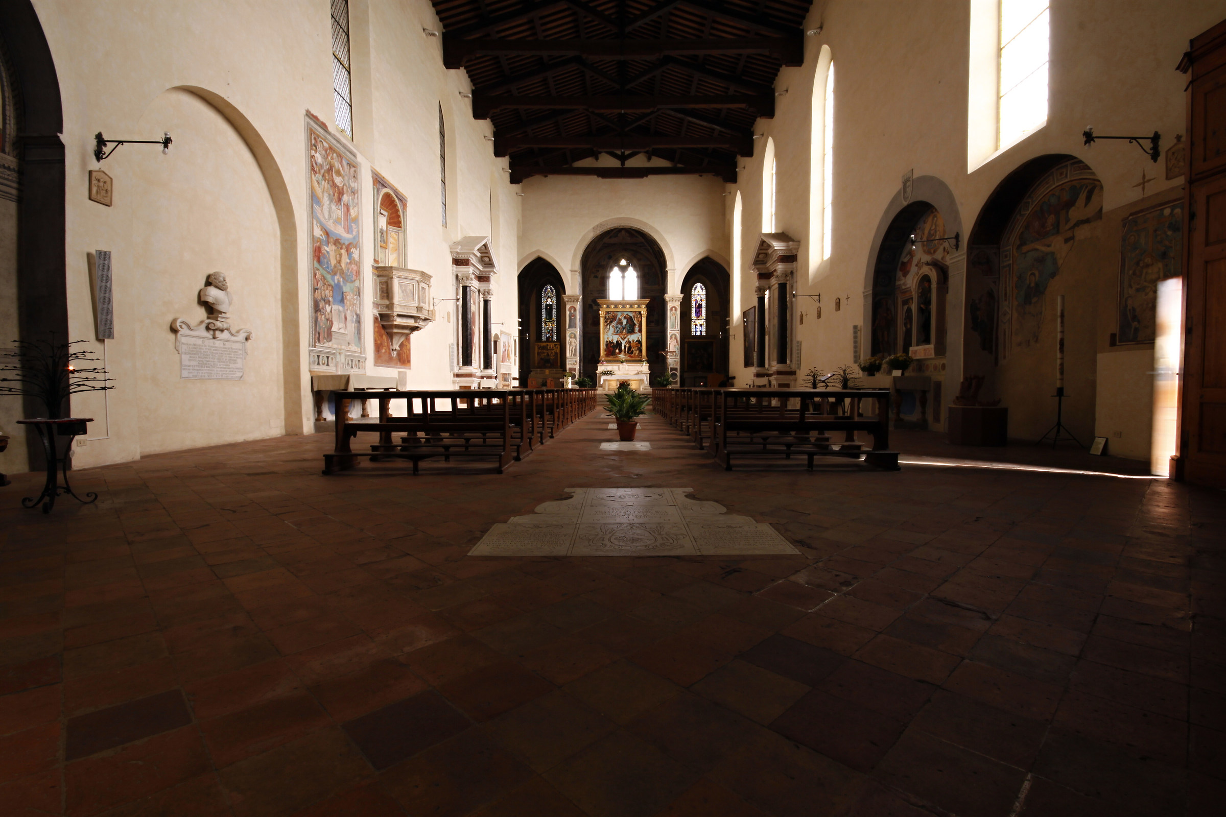 Interior of the Church of S. Agostino in San Gimignano