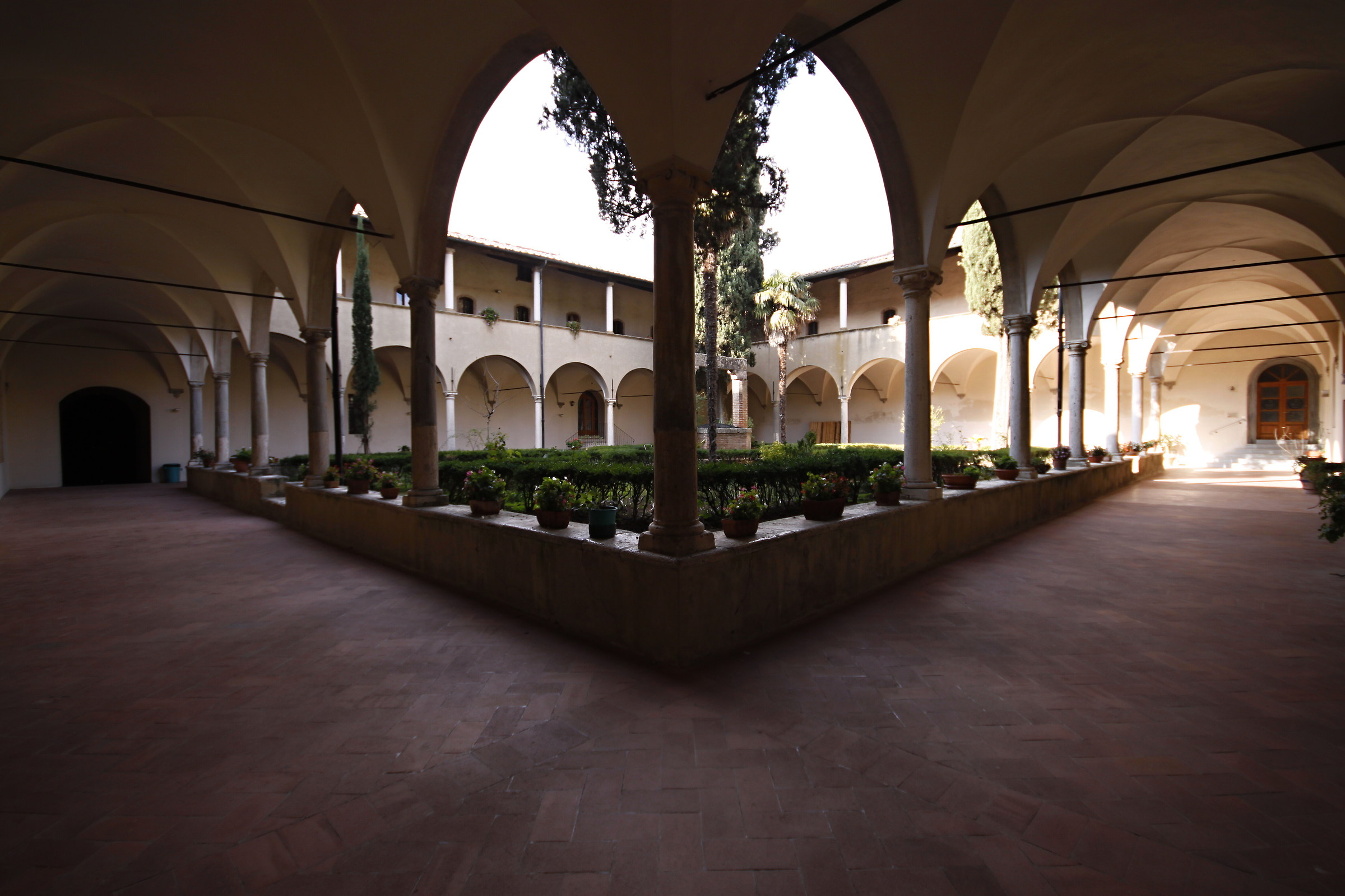 Cloister of St. Agostino Church in San Gimignano