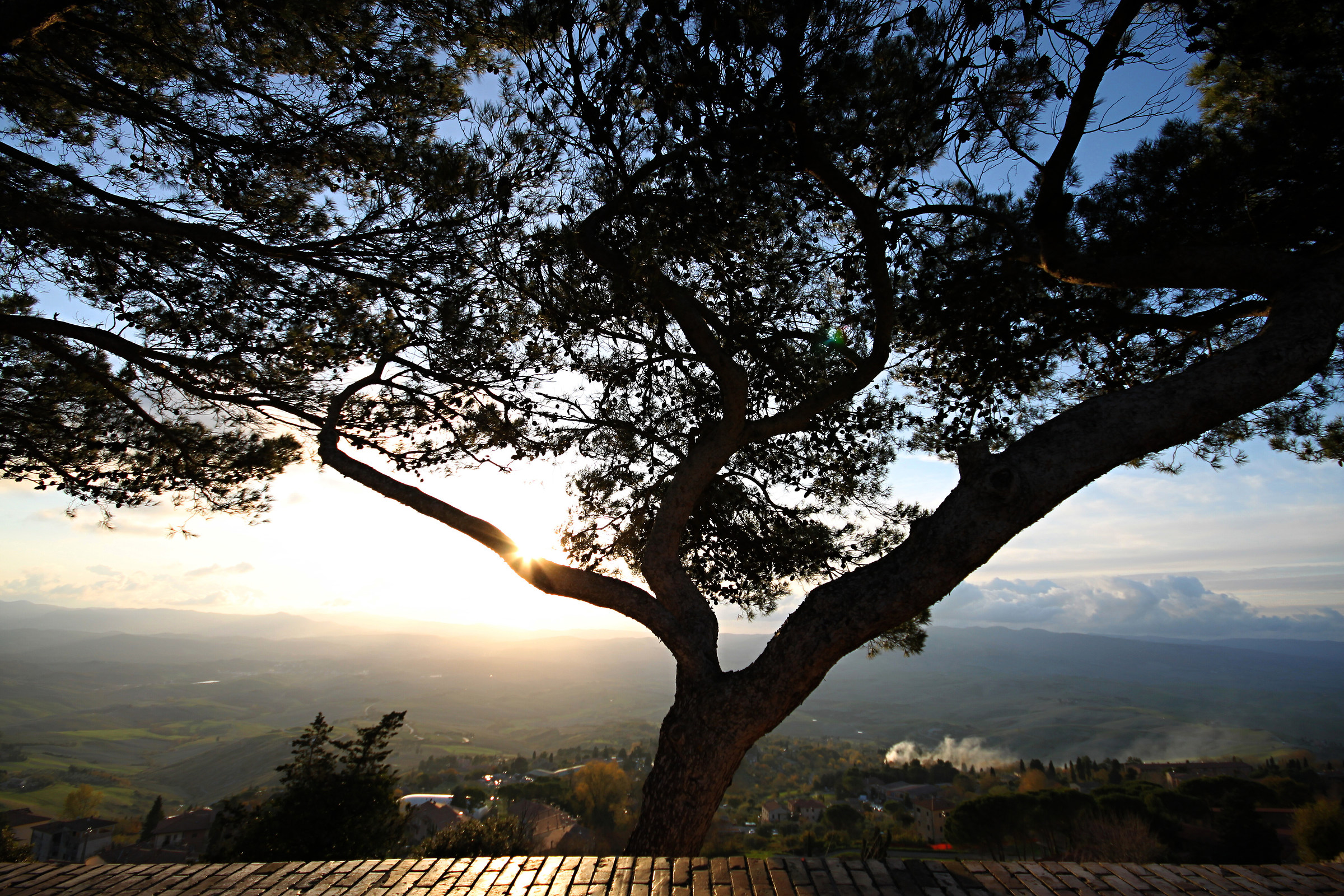 Panoramic view from Volterra