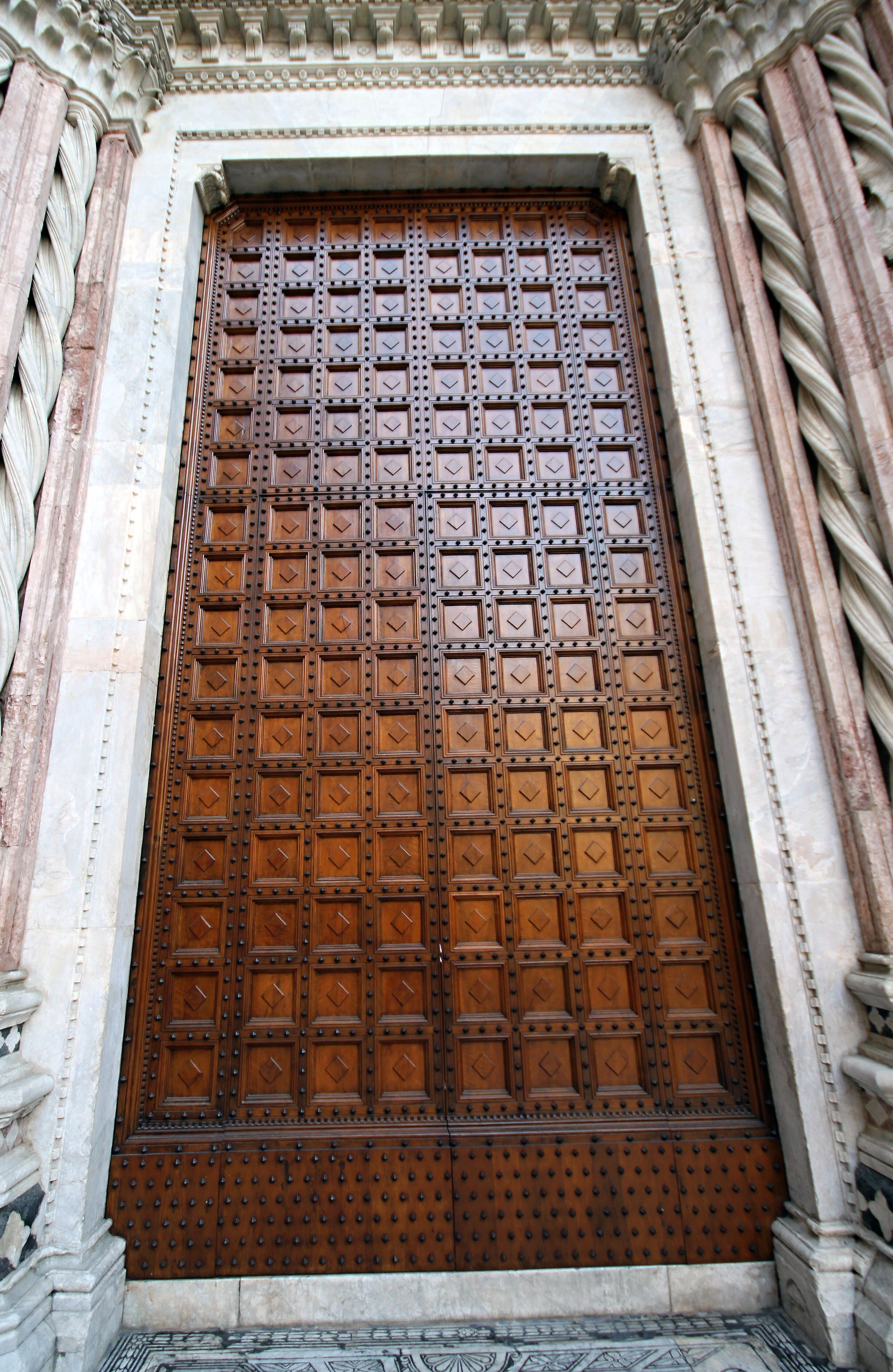 Gates of the monumental complex of the Duomo of Siena