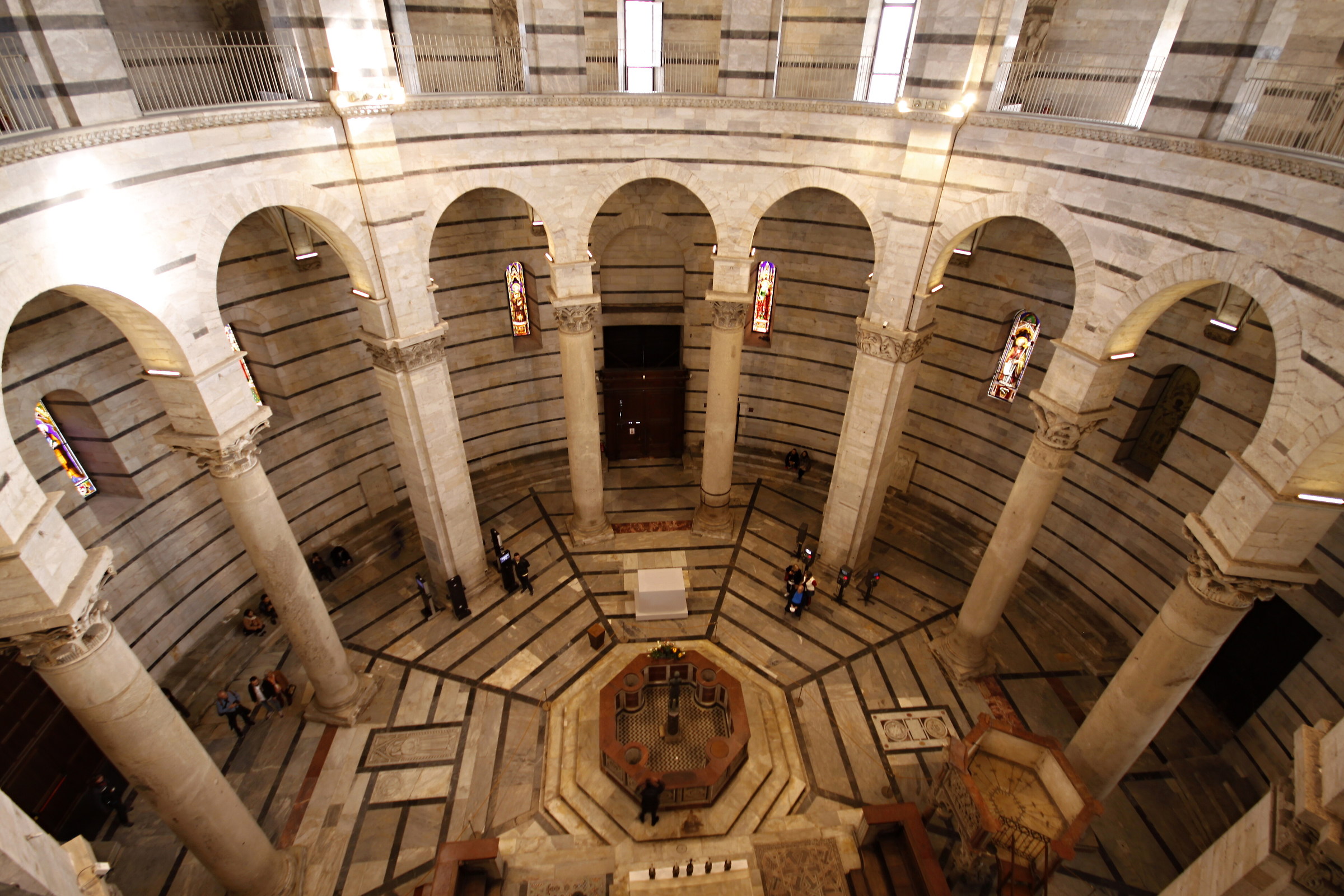 Interior of the Baptistery of Pisa