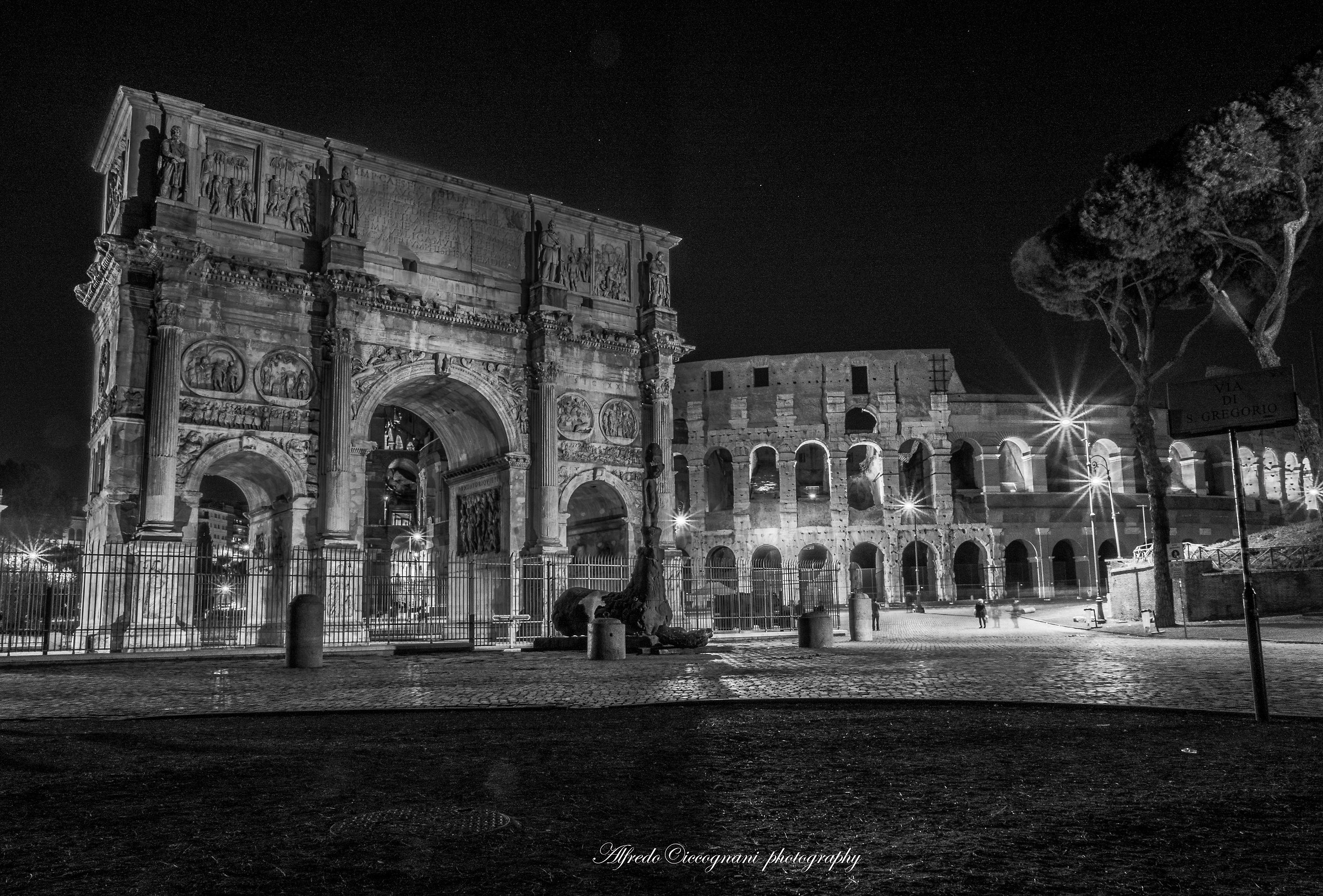 Arch of Constantine and Colosseum