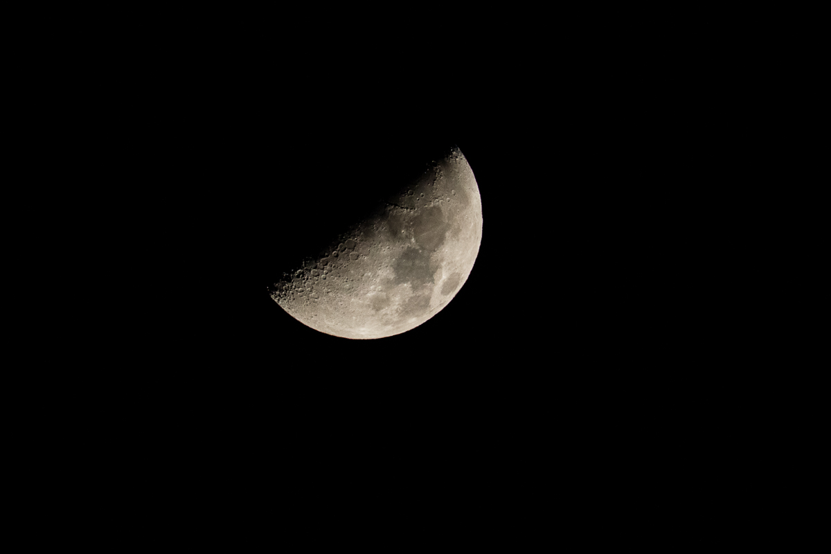 The Half Moon and its Craters ...