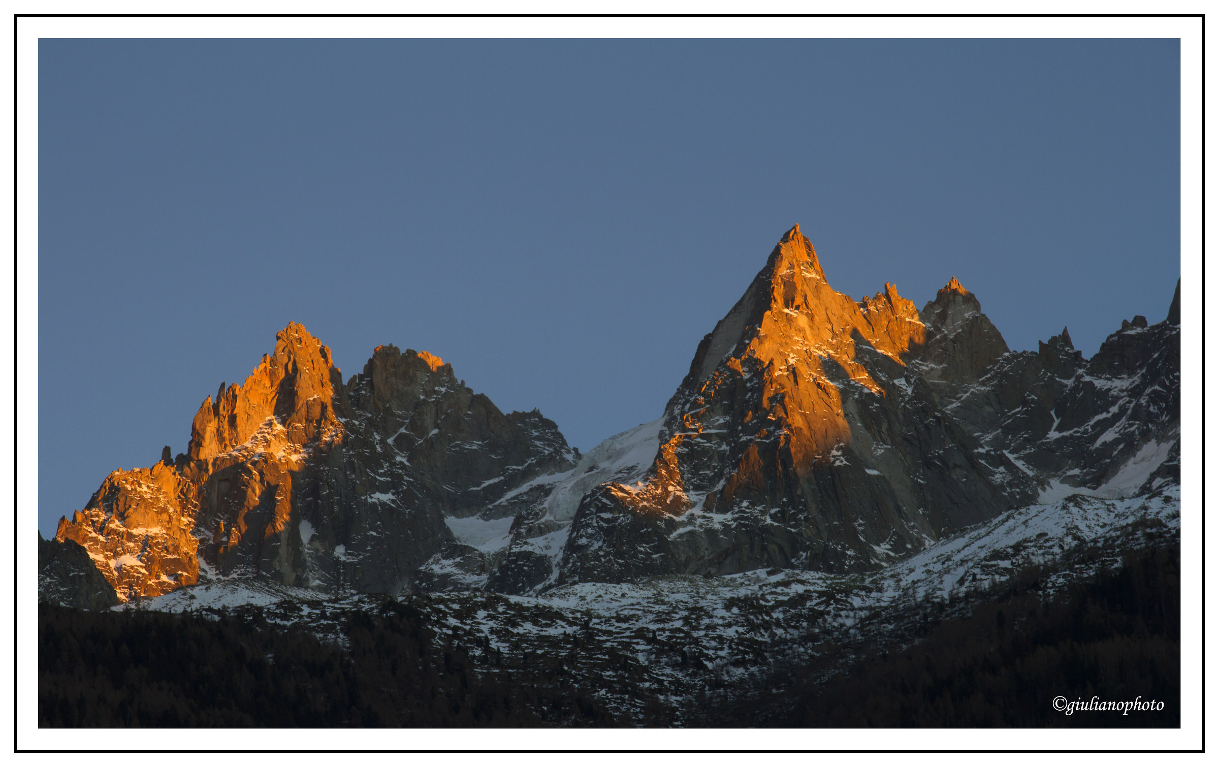 The mountains of Chamonix