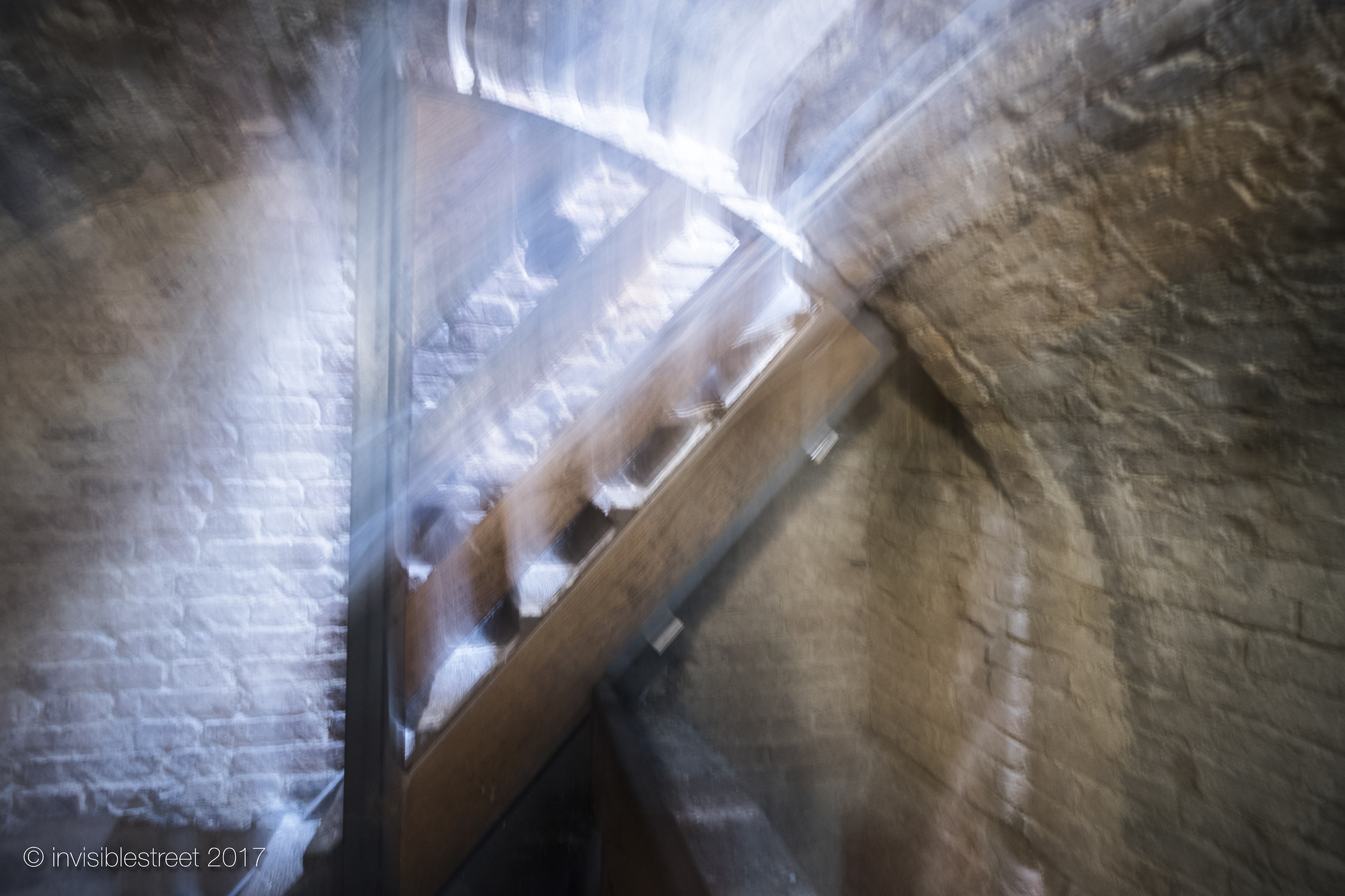 the light on arrival at the top of the tower