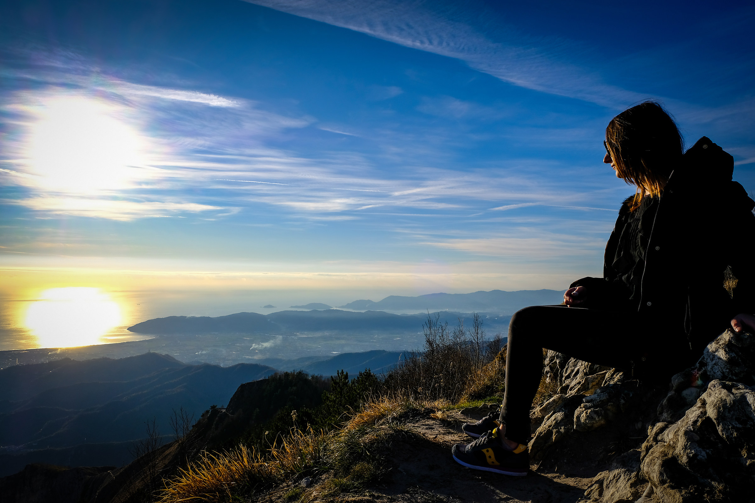 Mountain with sea view