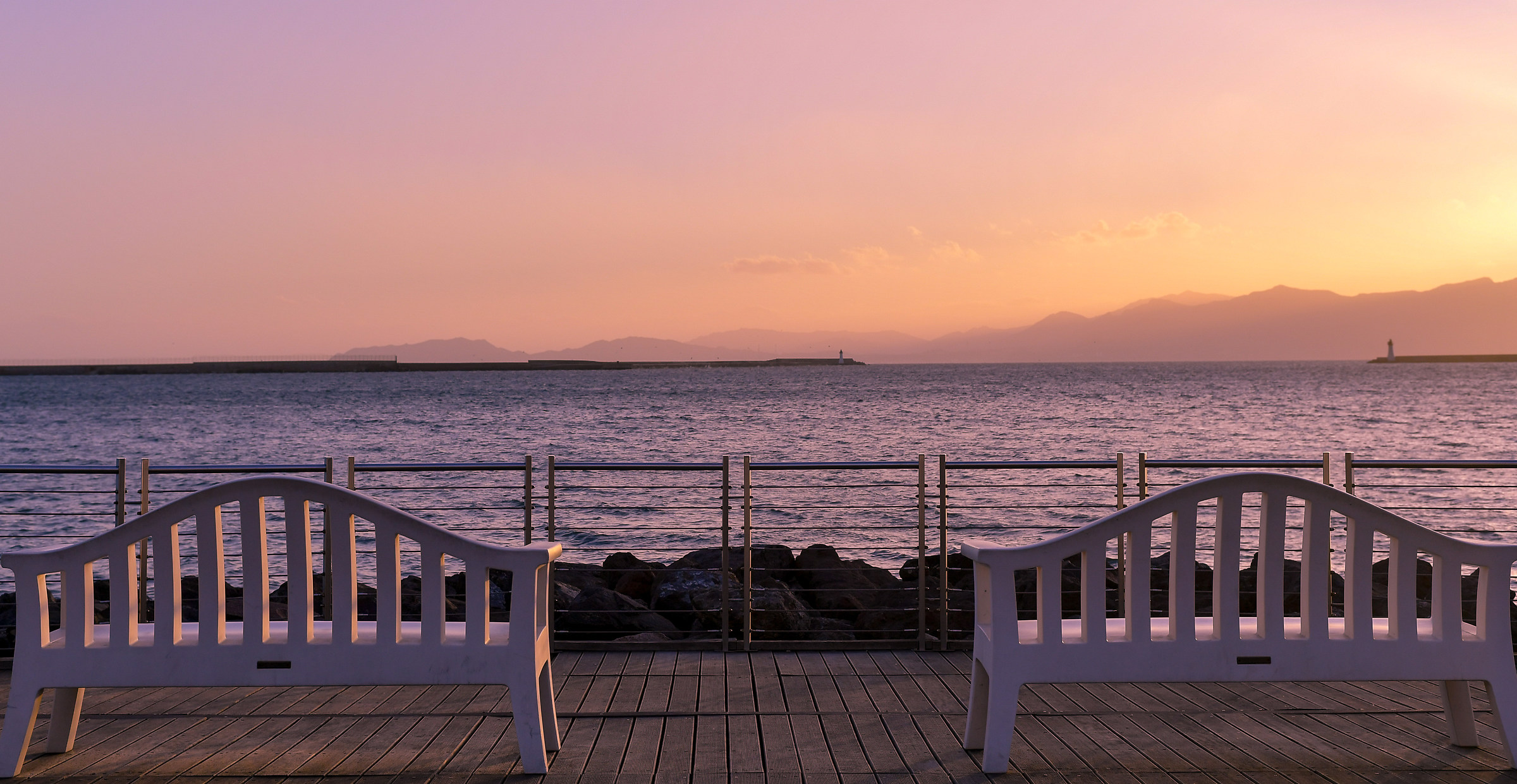 The beauty of the sea and the mountains