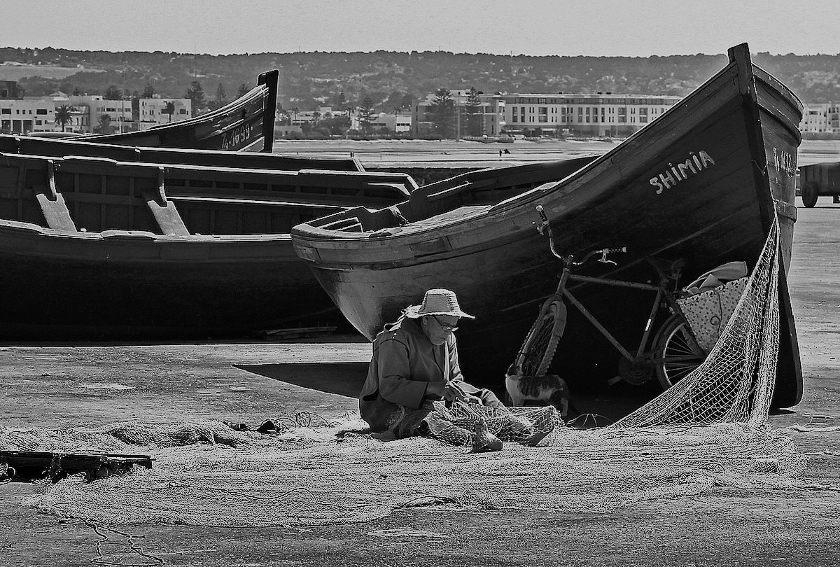Il pescatore - Essaouria . Marocco