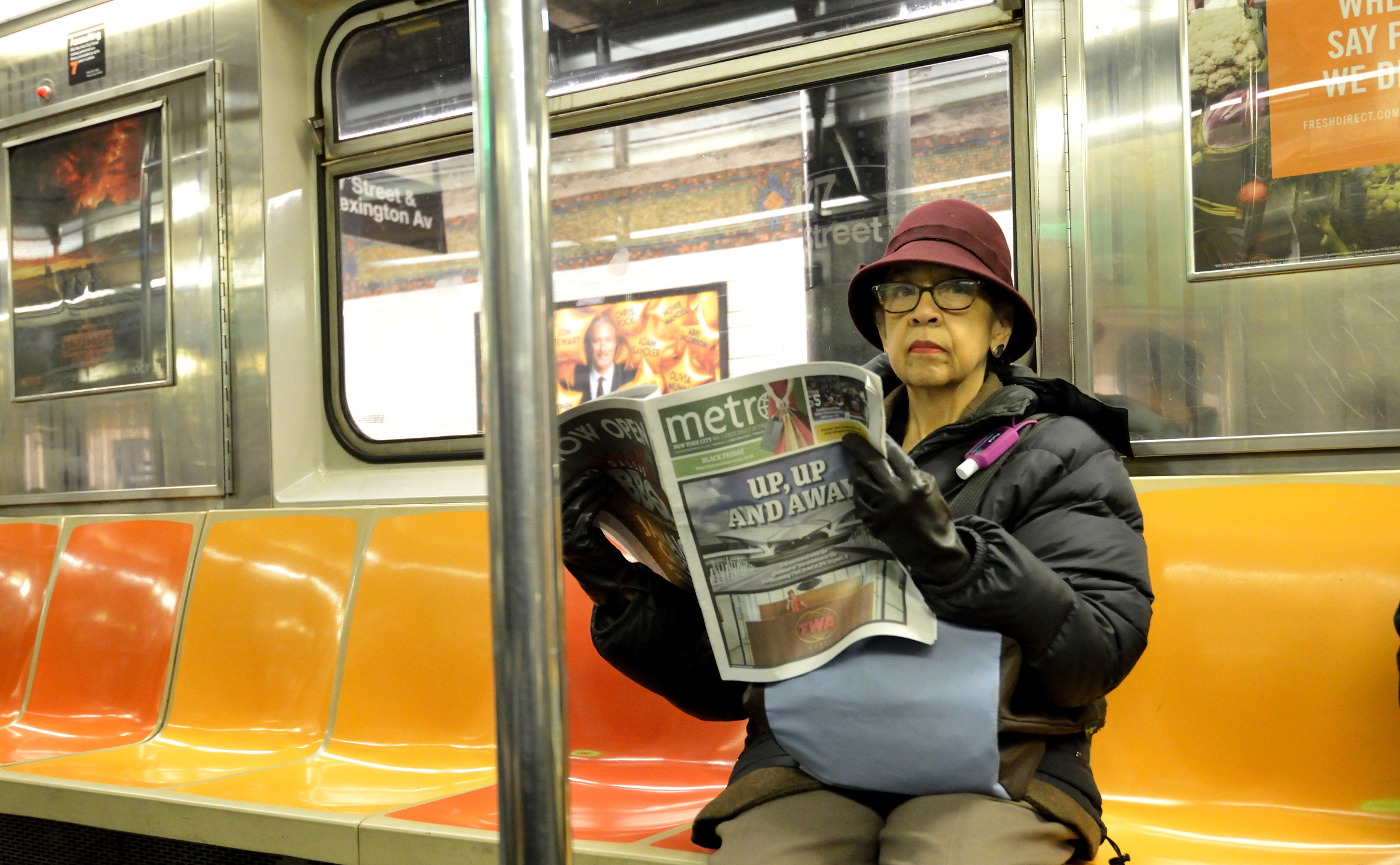 in Metro in Manhattan