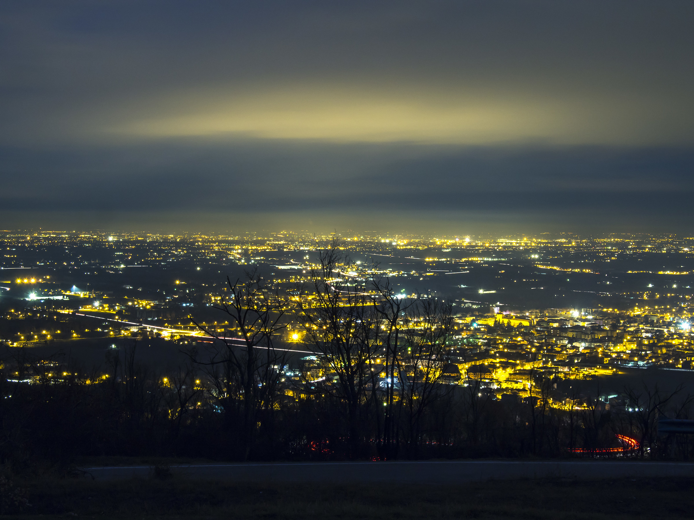 Monte delle Tre Croci, Vista su Scandiano
