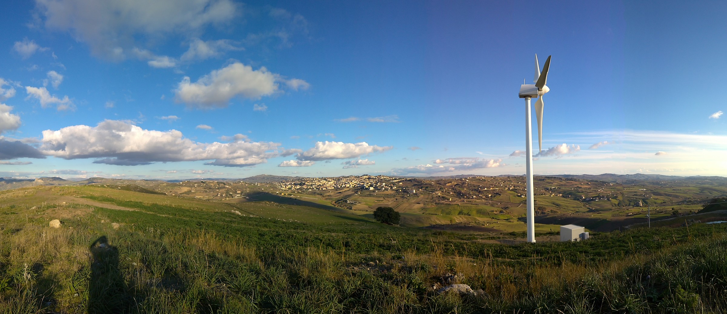 Dall'osservatorio il paese di Grotte