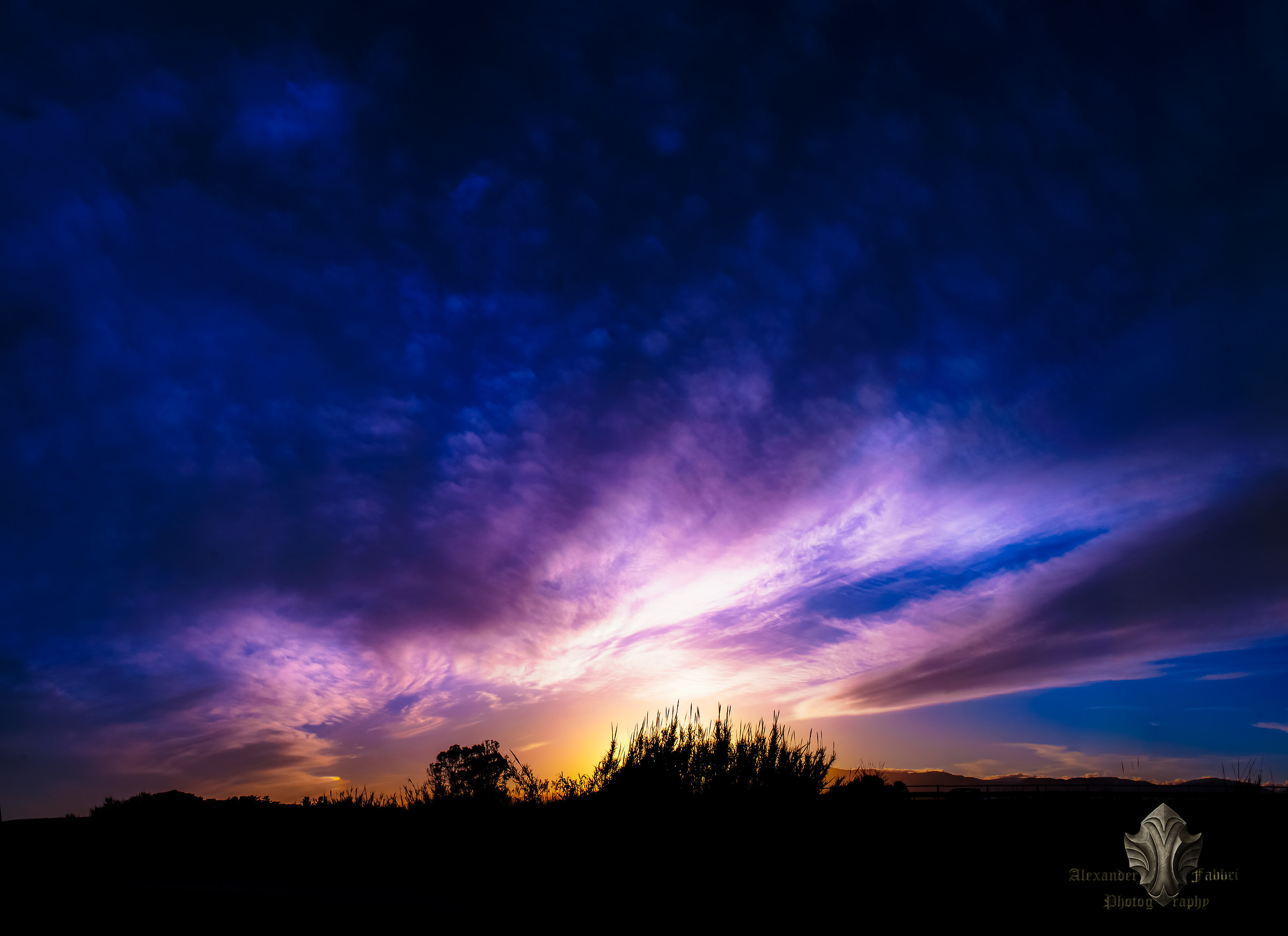 A Sunset with Creative Colors 2016