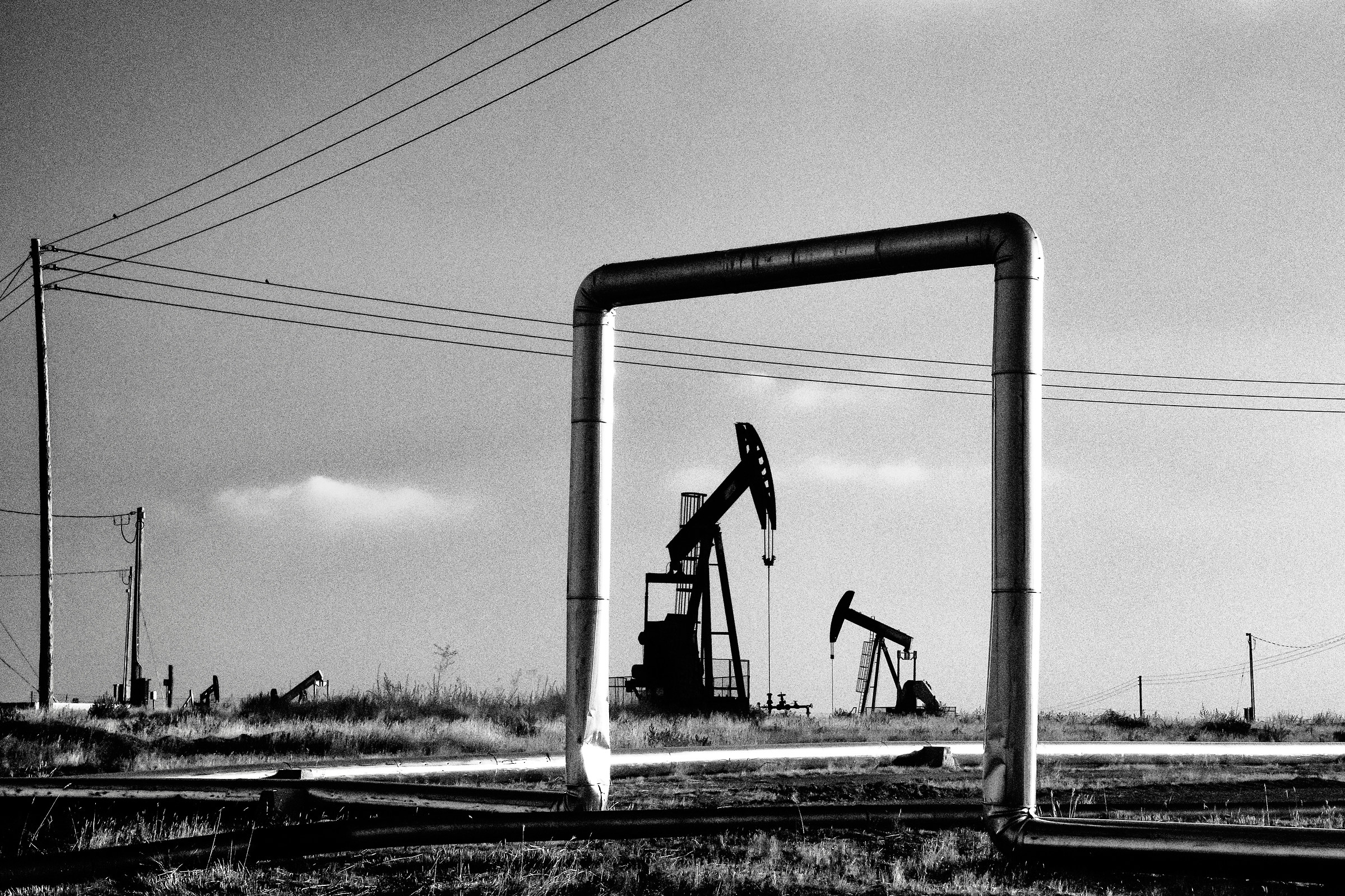 Oil wells, California, 2016.