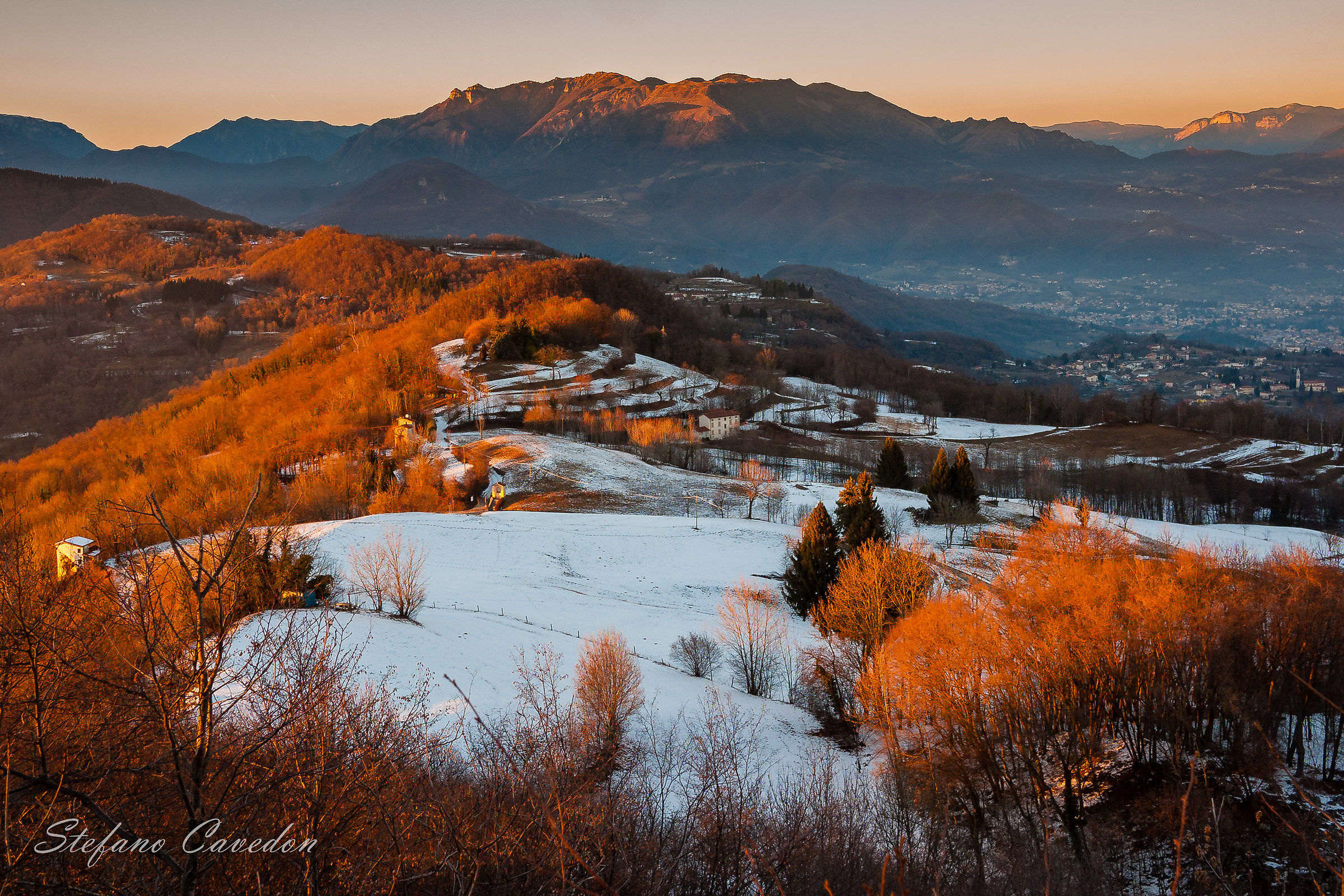 Tramonto sulle colline di Monte di Malo