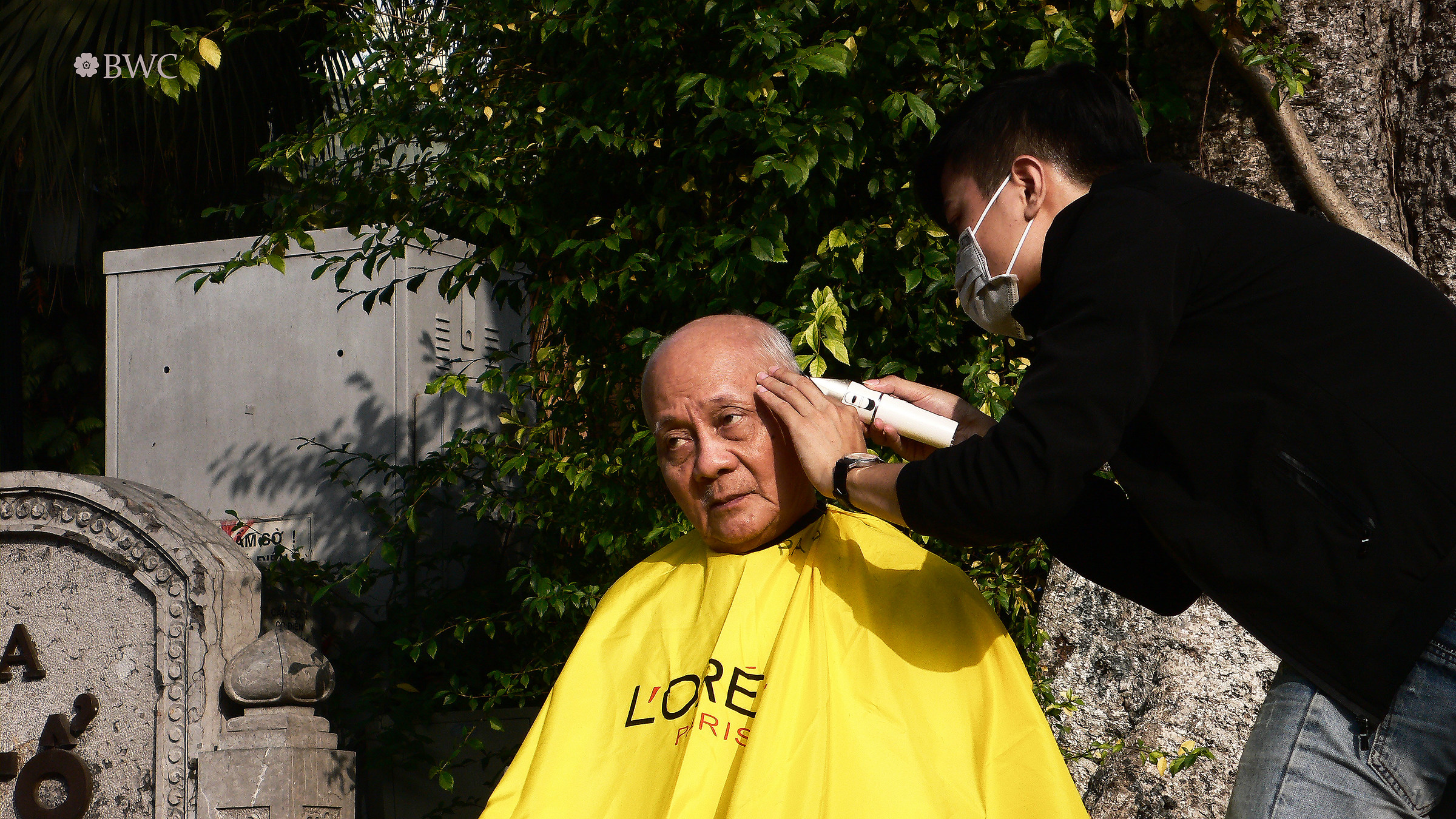 Negozio di barbiere portatile