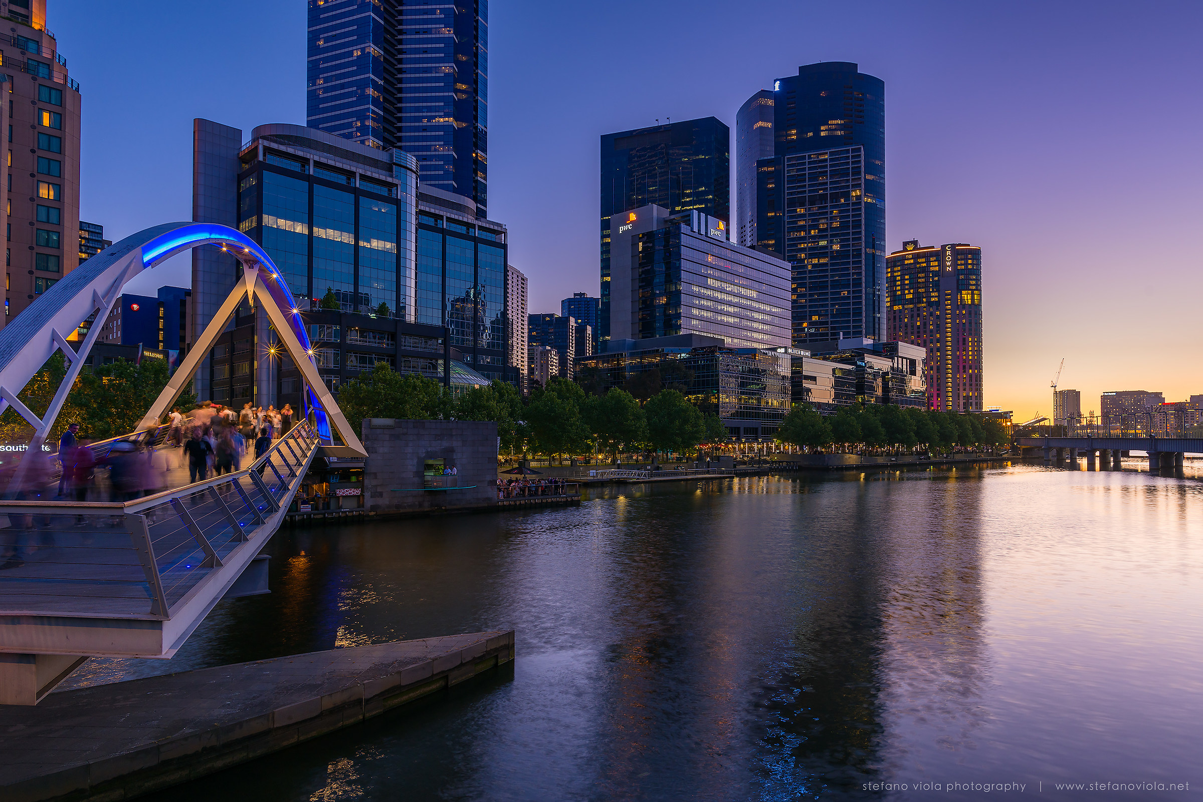 Melbourne at sunset