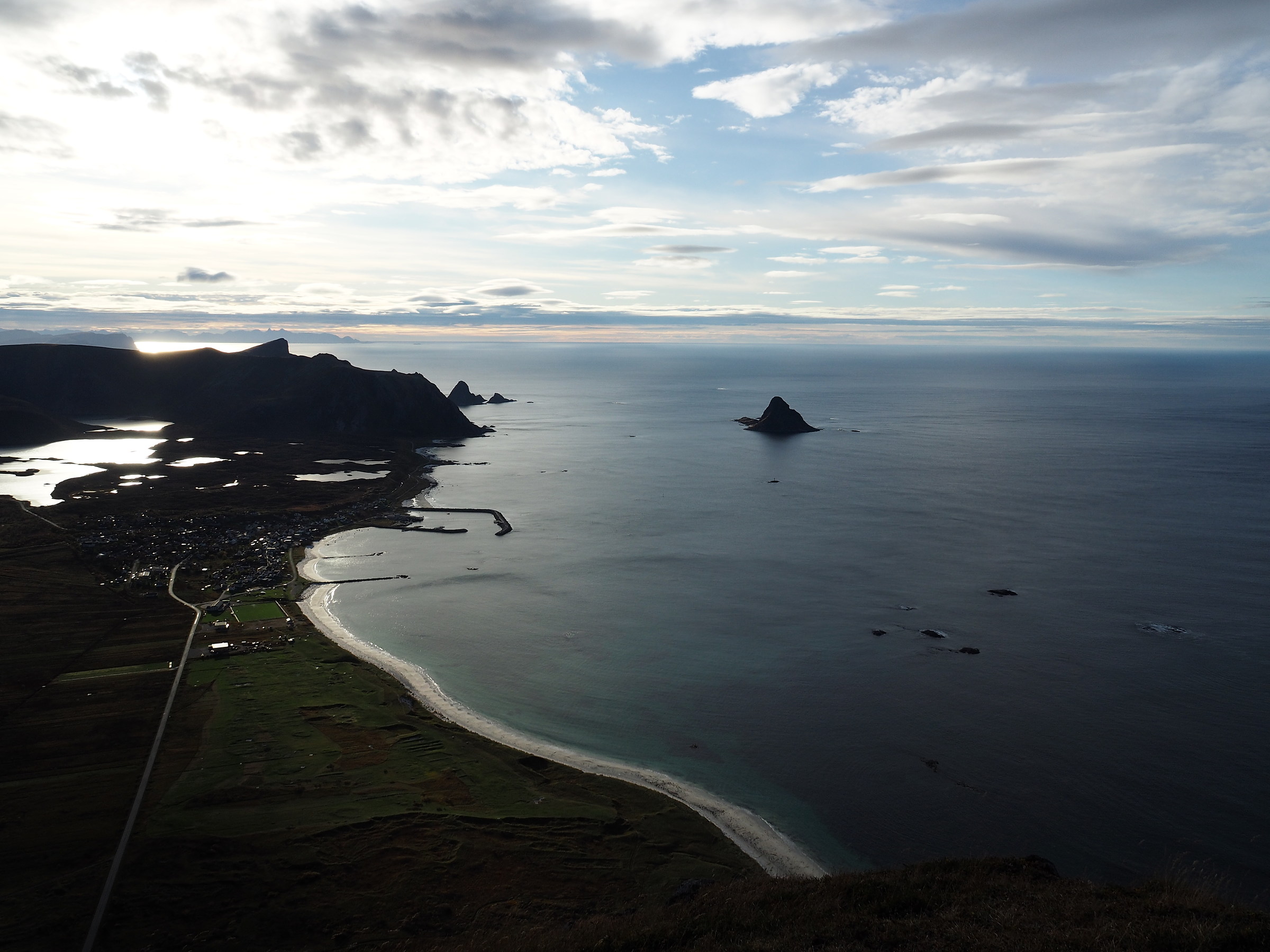 Bleik, Andoya Island facing freezing strong wind