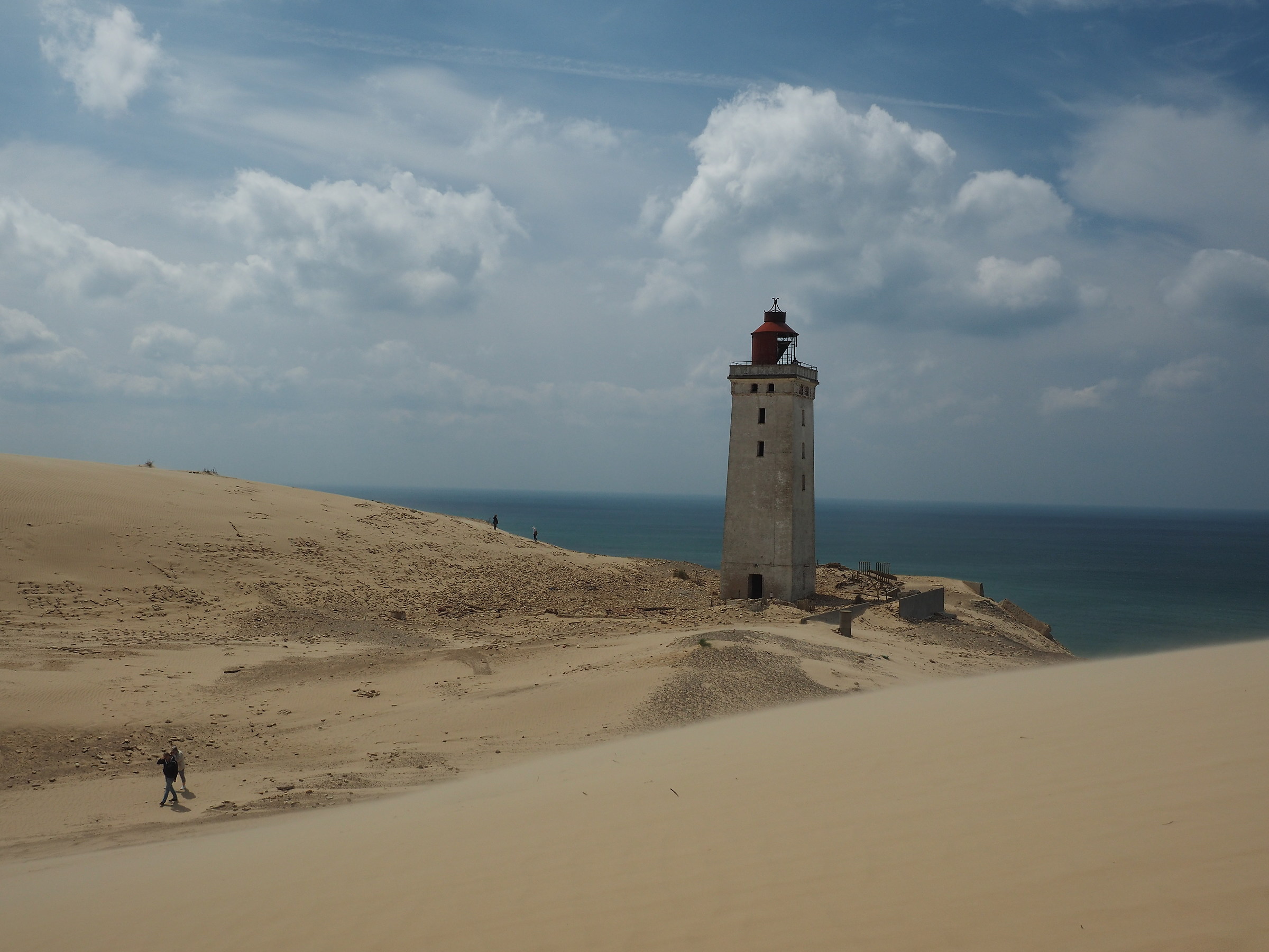 Rubjerg Knude Fyr, strong wind.